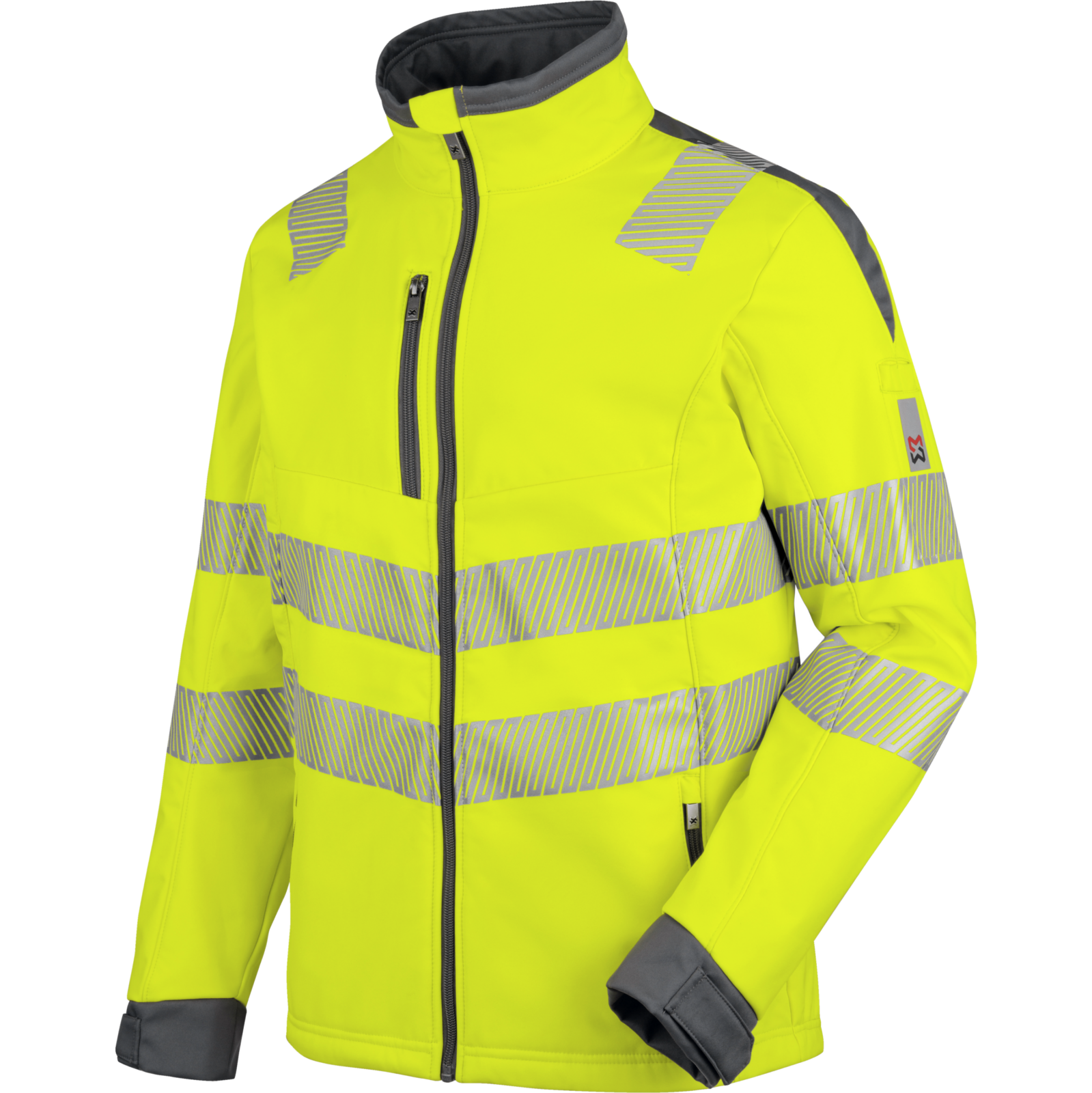 Warnschutz Softshelljacke Neon EN 20471 3 gelb anthrazit