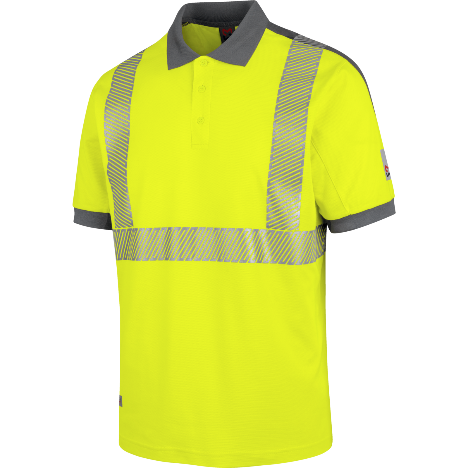 Warnschutz Poloshirt Neon EN 20471 2 gelb anthrazit