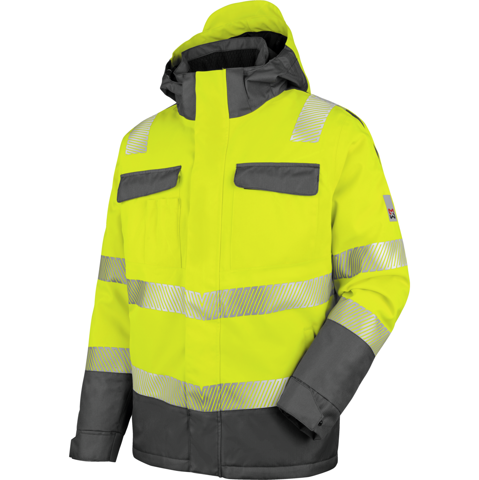 Warnschutz Parka Neon EN 20471 3 gelb anthrazit
