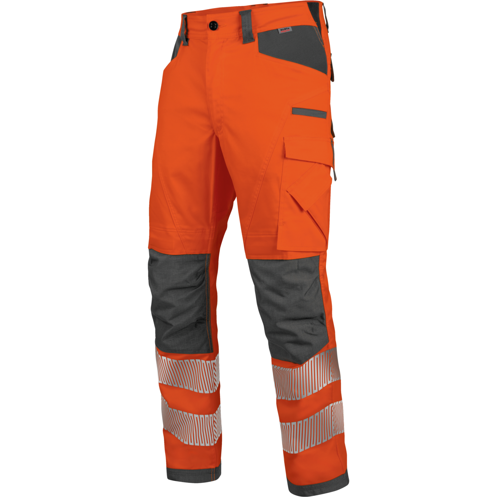 Warnschutz Bundhose Neon EN 20471 2 orange anthrazit