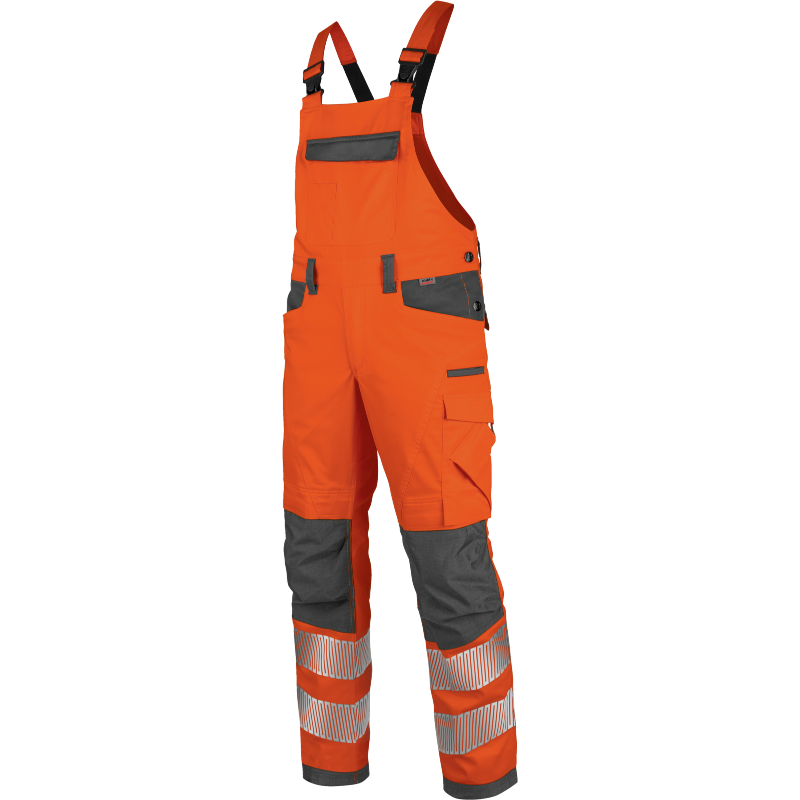 Warnschutz Arbeitslatzhose Neon EN 20471 2 orange anthrazit