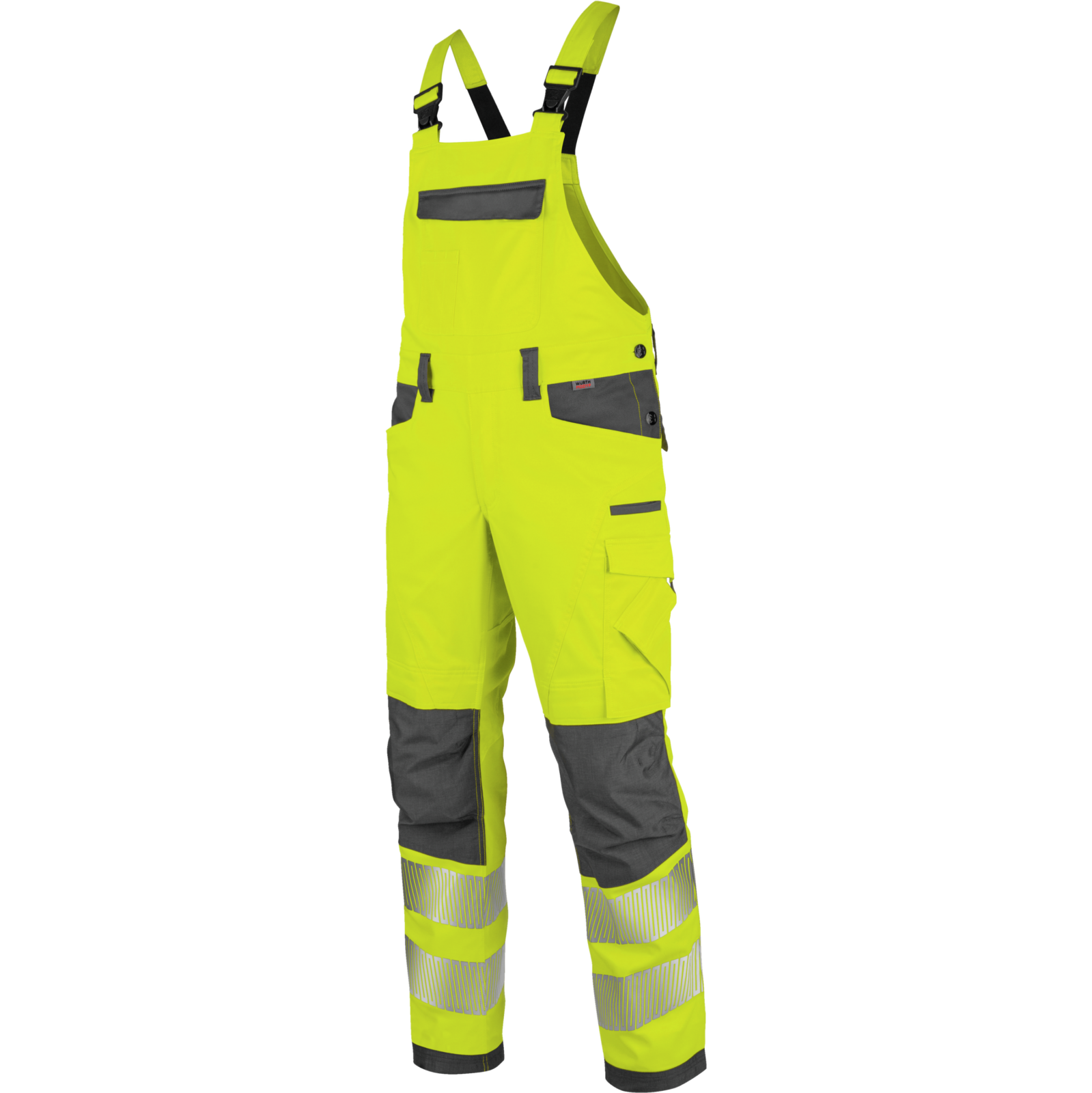 Warnschutz Arbeitslatzhose Neon EN 20471 2 gelb anthrazit