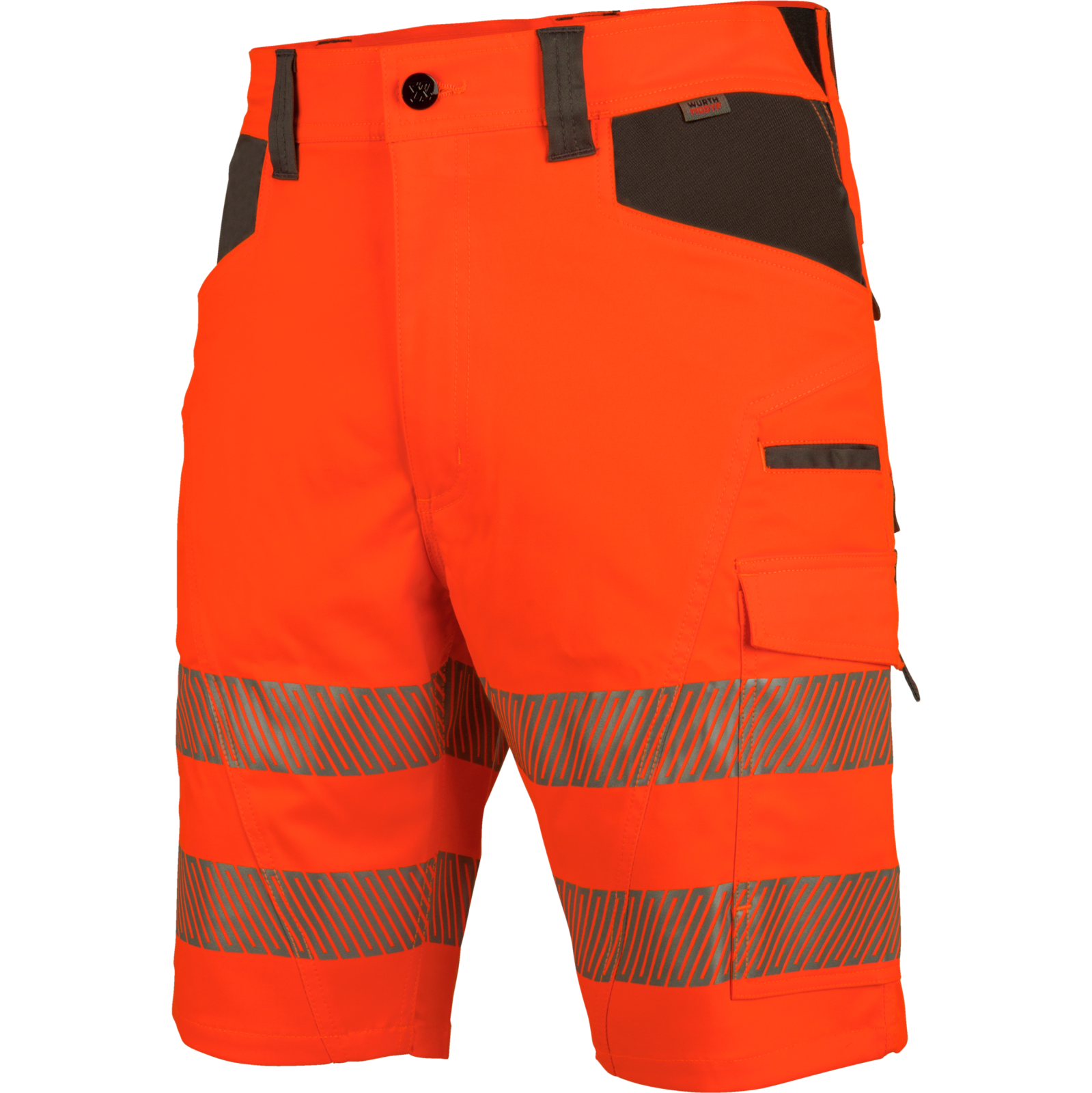 Warnschutz Arbeitsshorts Neon EN 20471 1 orange anthrazit