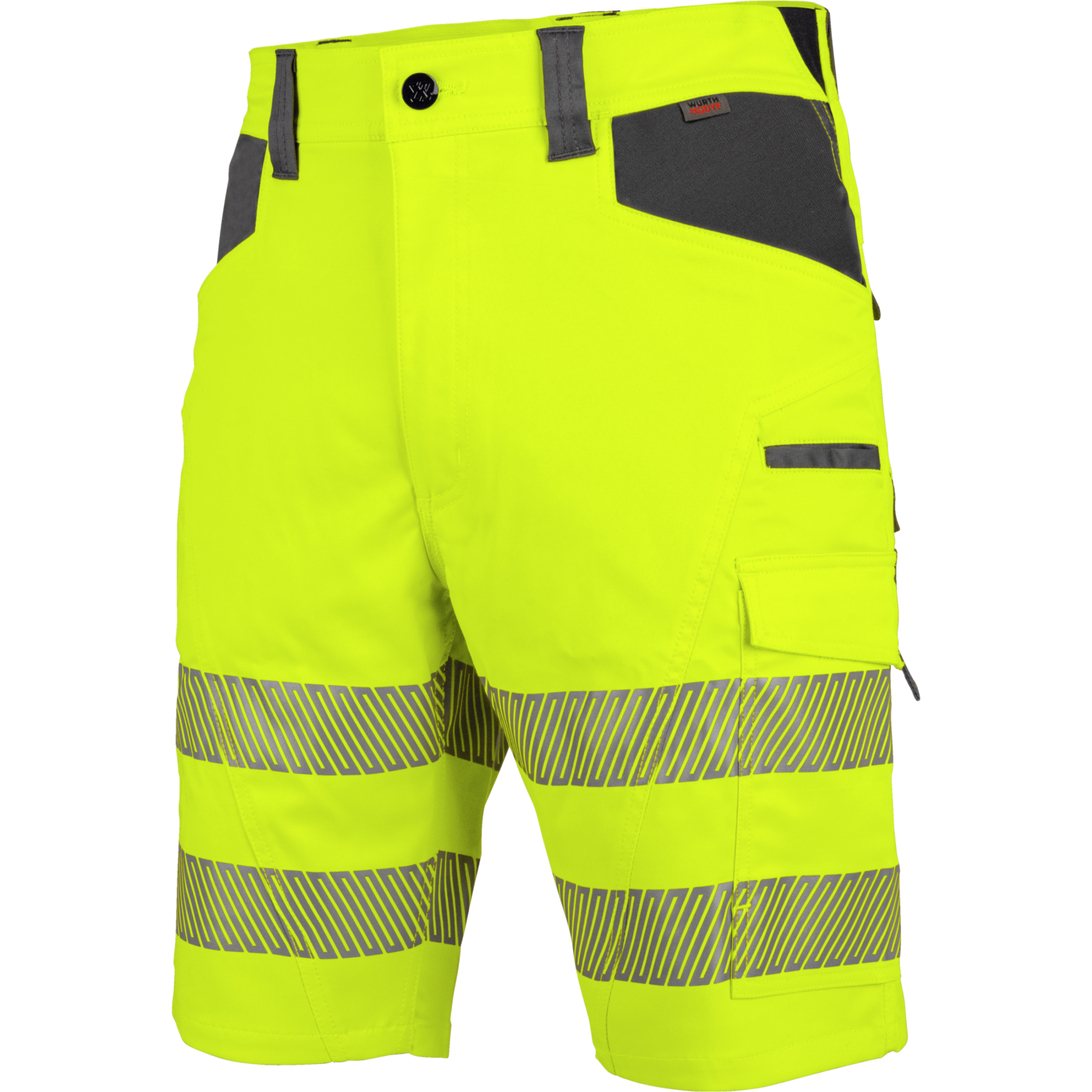 Warnschutz Arbeitsshorts Neon EN 20471 1 gelb anthrazit