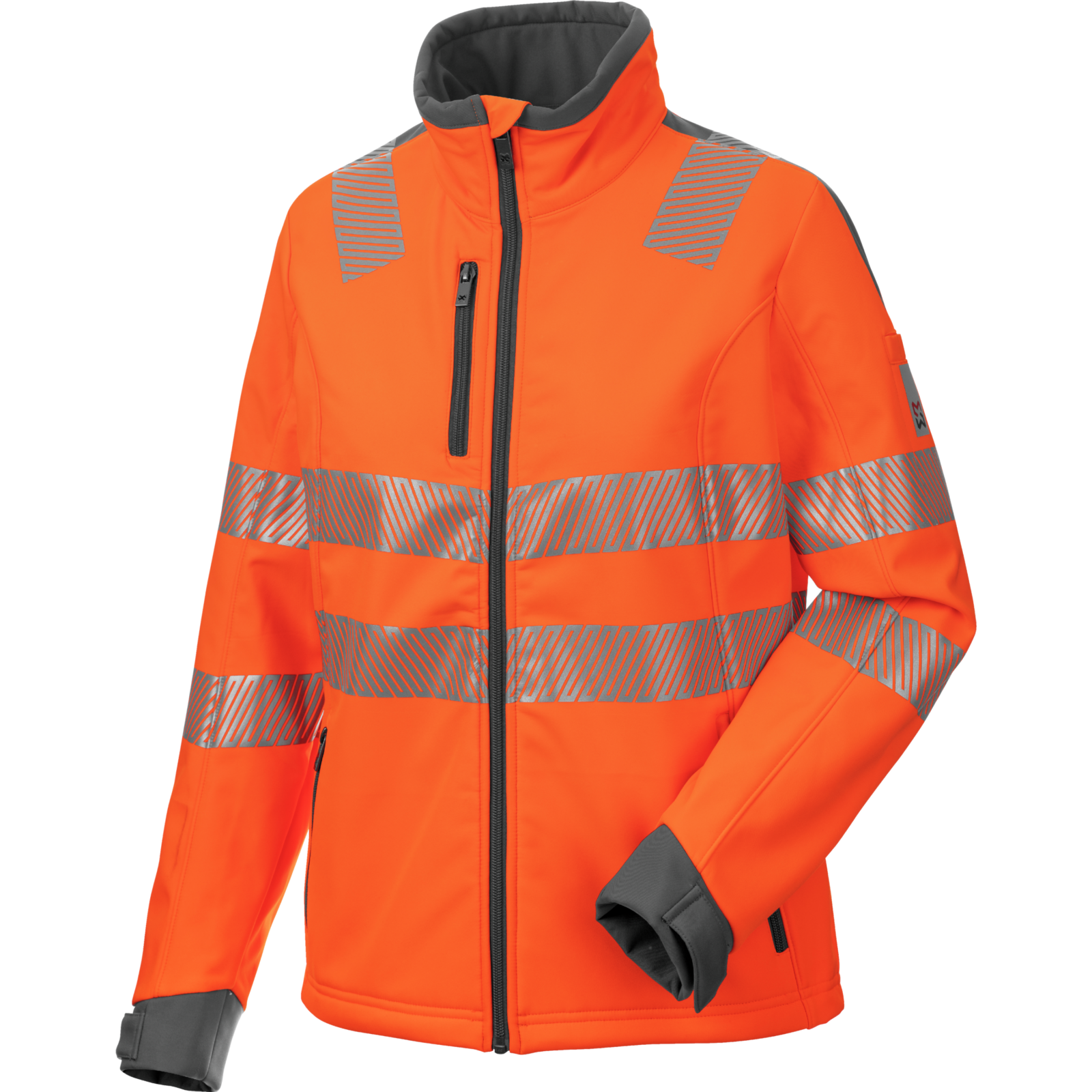 Warnschutz Softshelljacke Damen EN 20417 2 Neon orange
