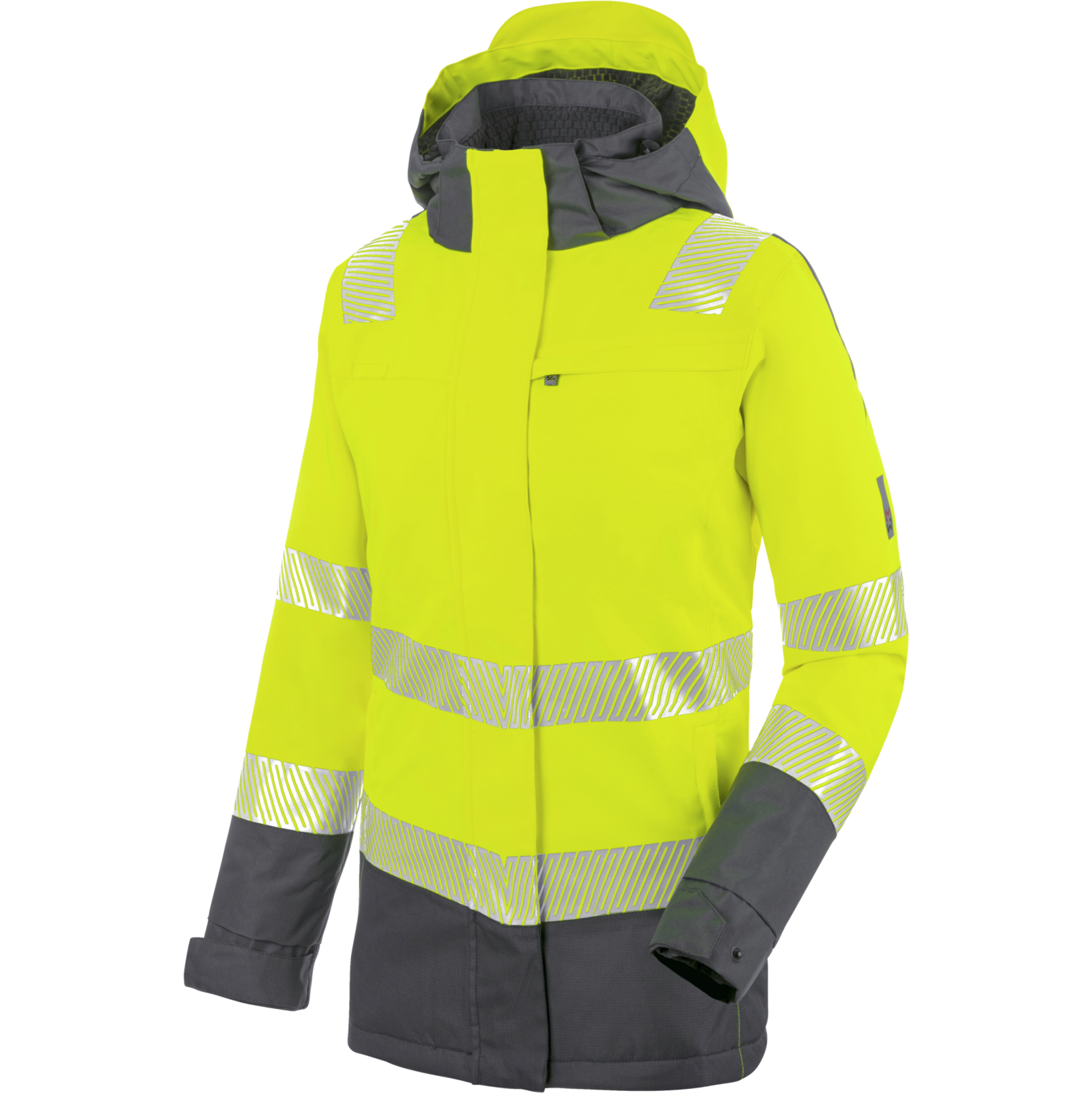 Warnschutz Parka Damen Neon EN 20471 3 gelb anthrazit