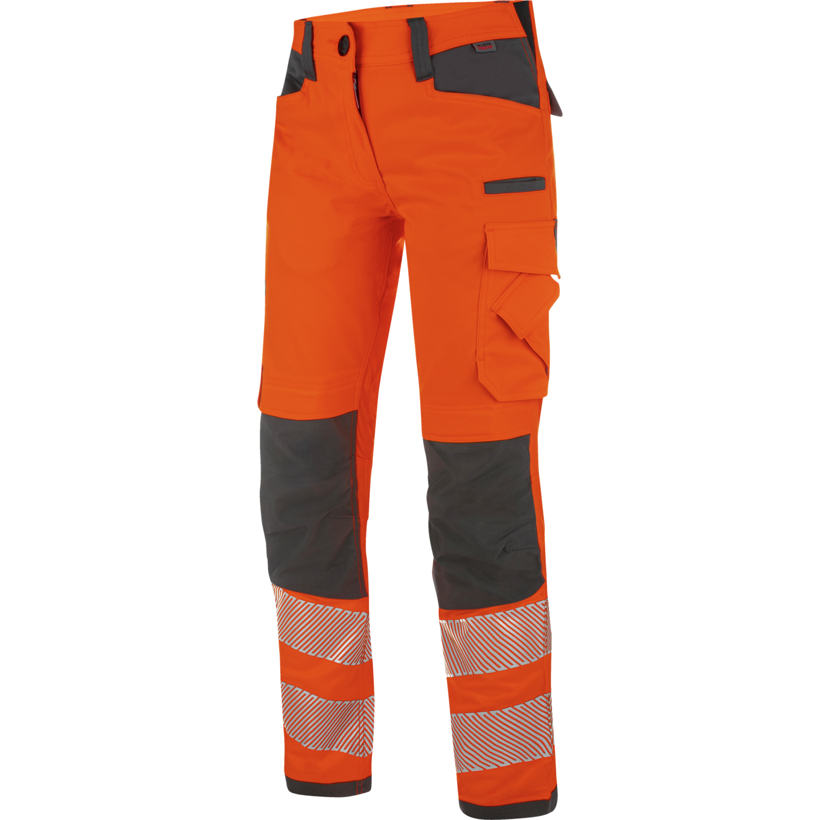 Warnschutz Damen Bundhose Neon EN ISO 20471 1 orange/anthrazit