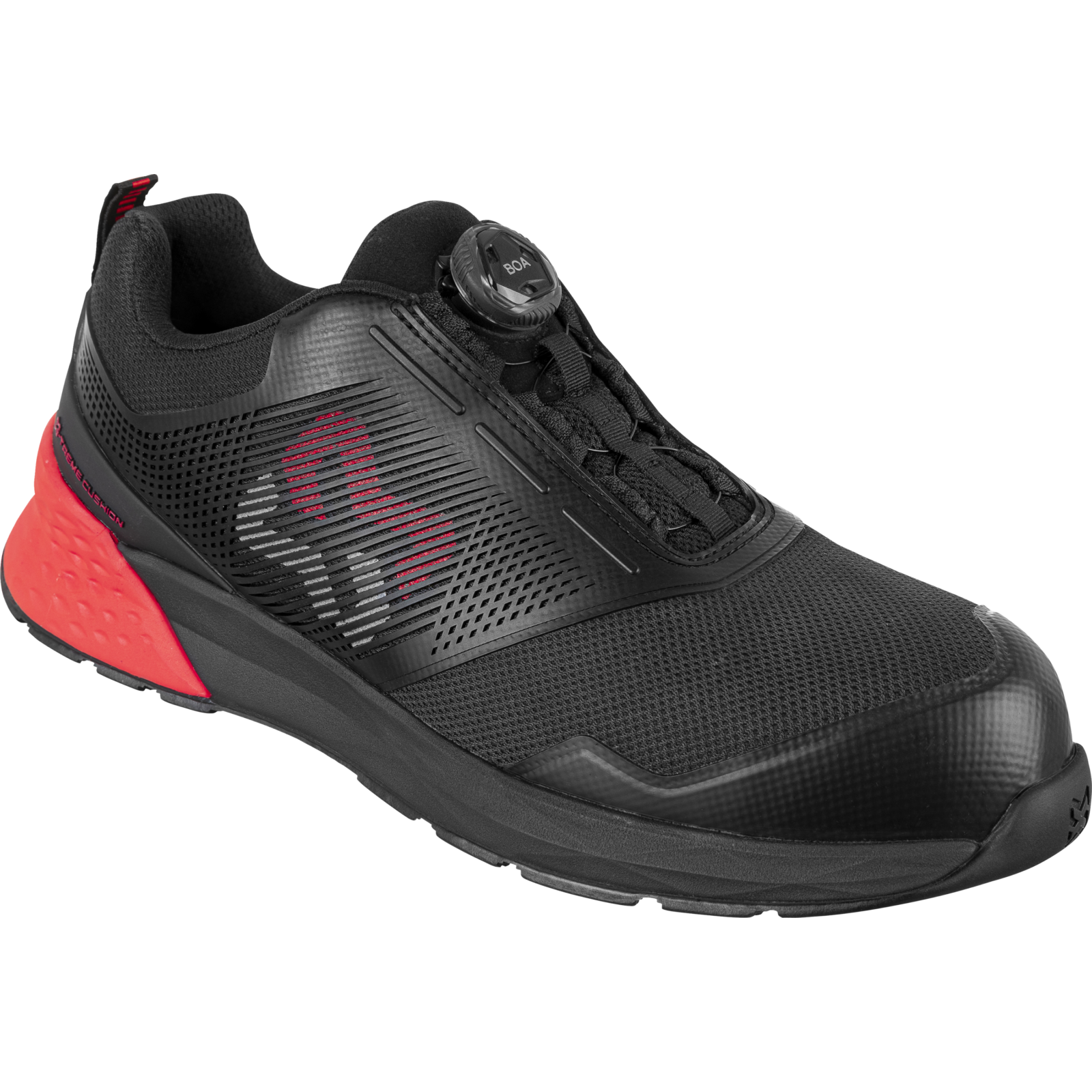 Sicherheitsschuhe S1P Daily Race Boa schwarz rot