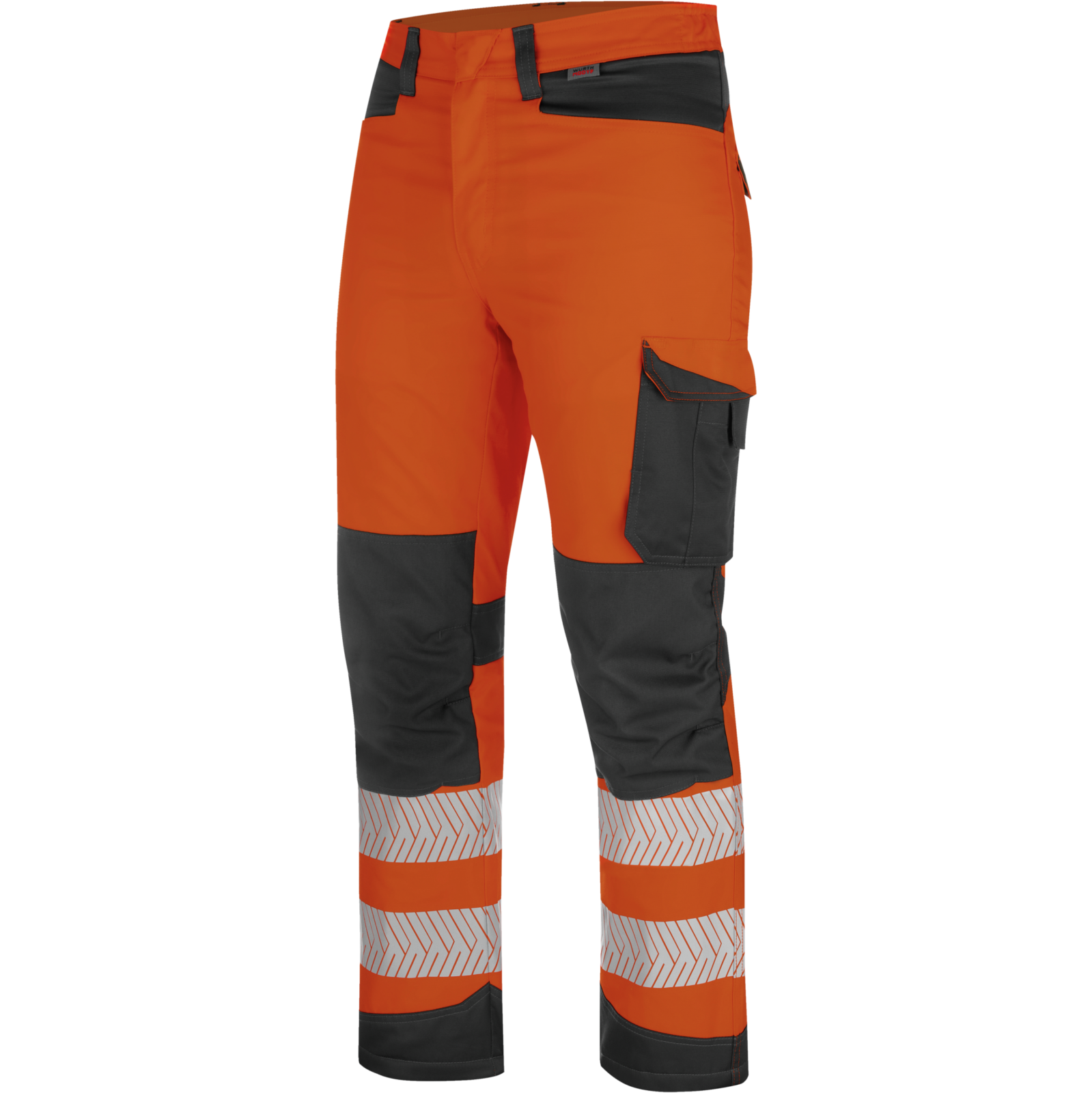 Warnschutz Winter Bundhose FLUO EN20471 orange anthrazit