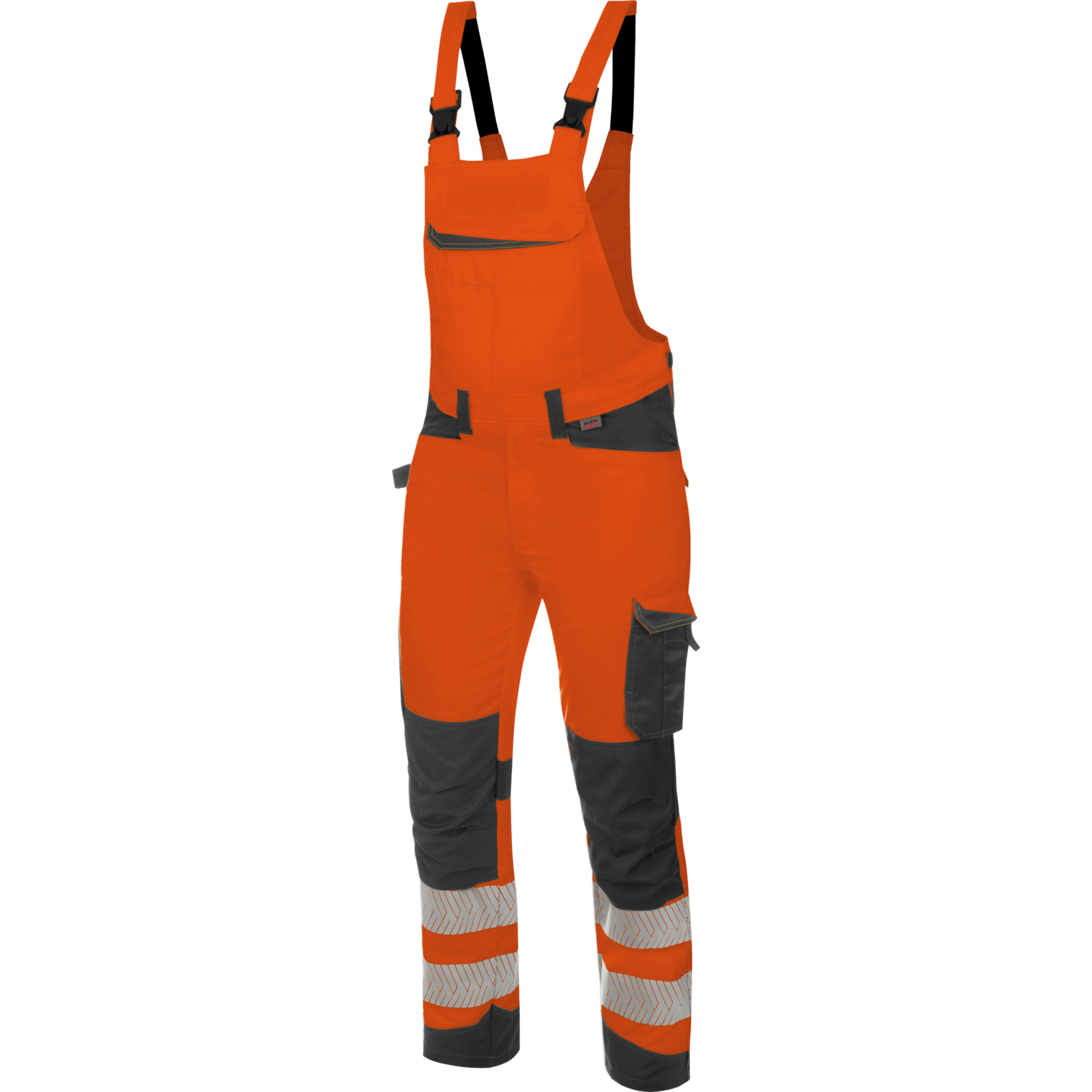 Warnschutz Arbeitslatzhose FLUO EN 20471 orange anthrazit
