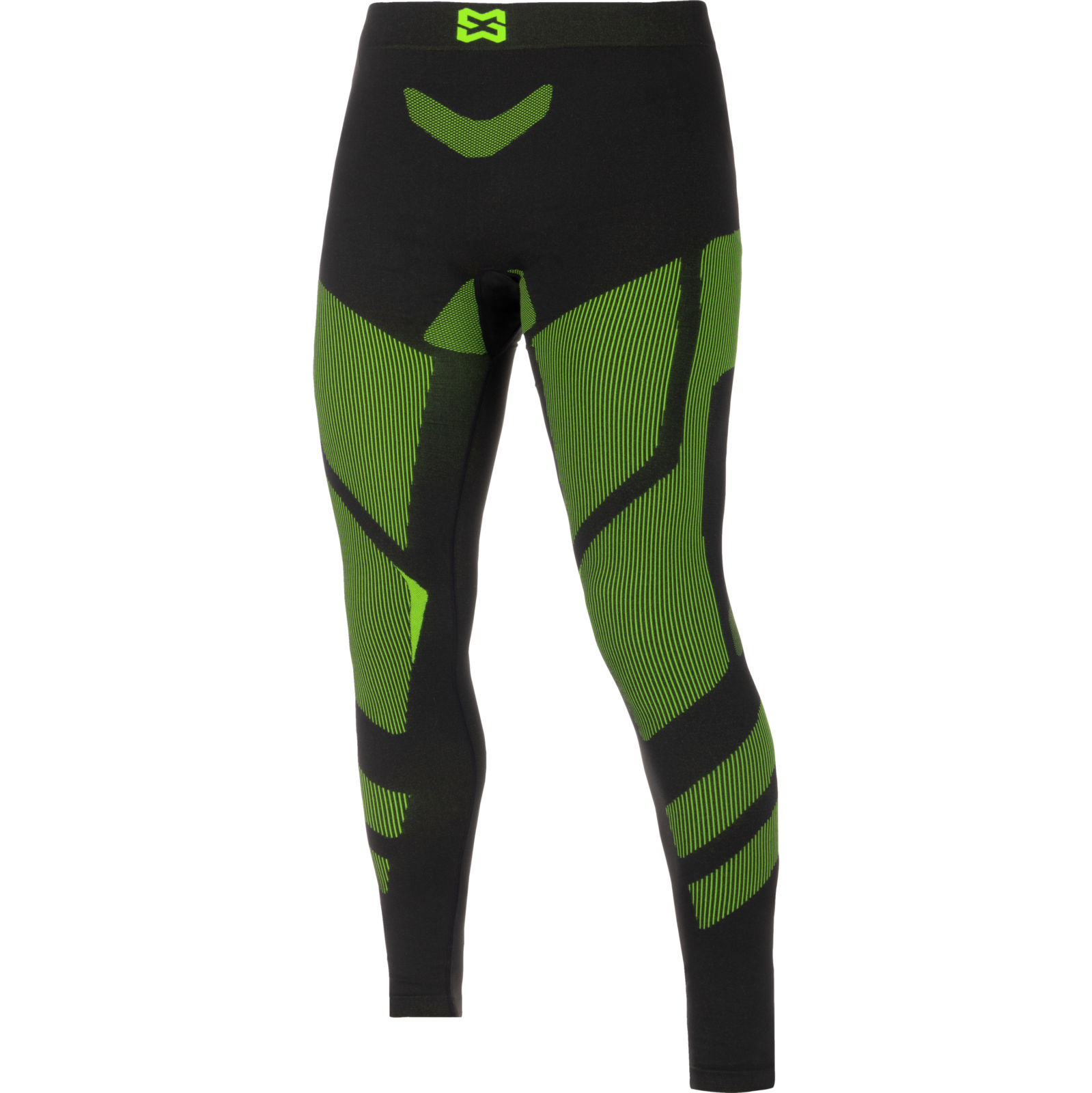 Thermo Unterwäsche Longpant Sportive schwarz grün
