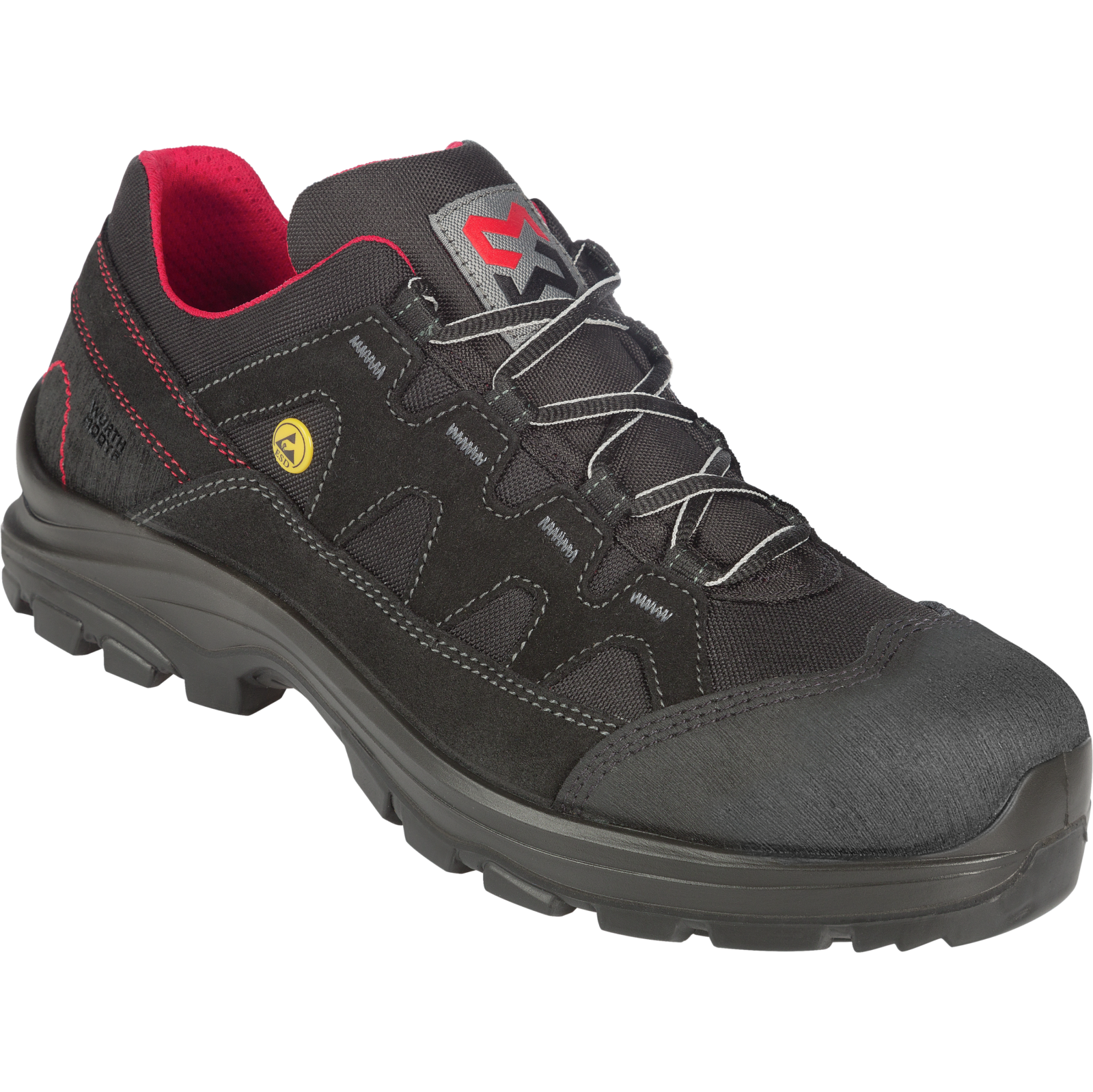 Sicherheitsschuhe S3 ESD SRC Image Flexitec schwarz rot