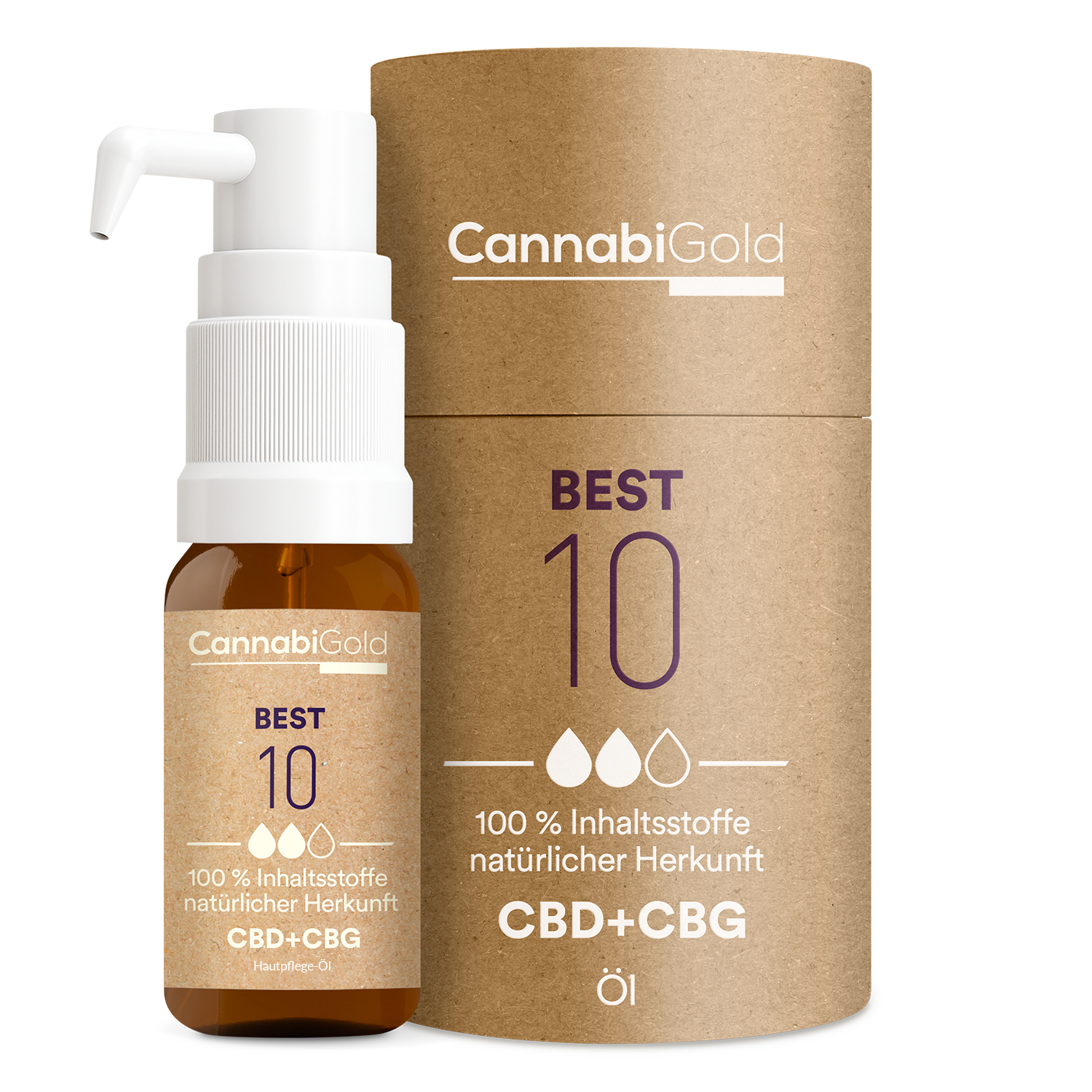 CannabiGold® Best 10 CBD- und CBG-Öl