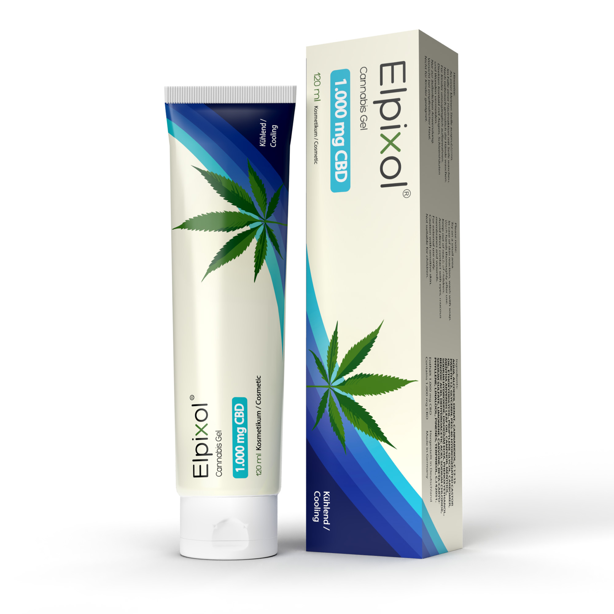 ELPIXOL® Cannabis CBD Gel mit 1.000 mg – Kühlgel