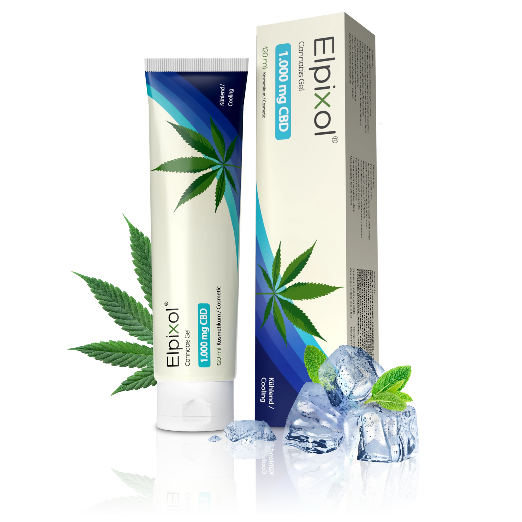Cannabis Gel mit 1.000 mg CBD - kühlend 120 ml