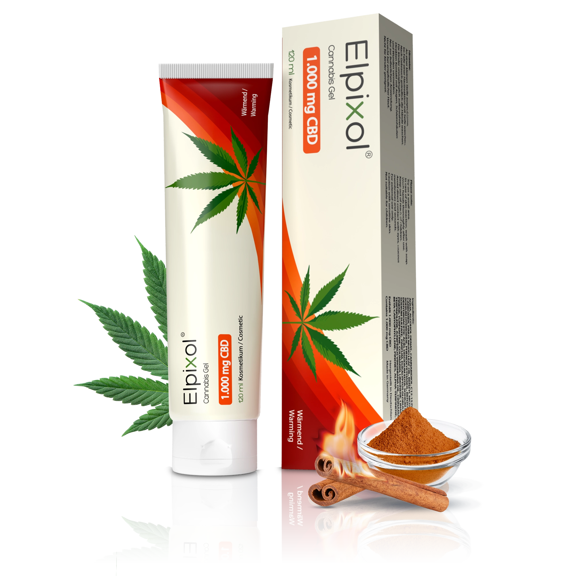 Cannabis Gel mit 1.000 mg CBD - wärmend 120 ml