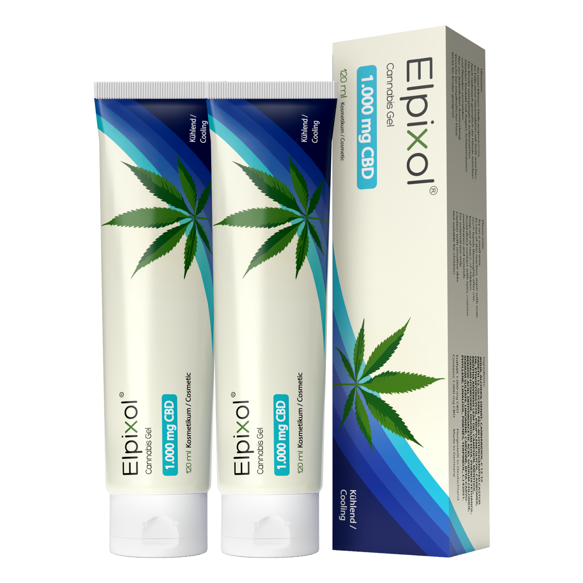ELPIXOL® Cannabis CBD Gel mit 1.000 mg – Kühlgel
