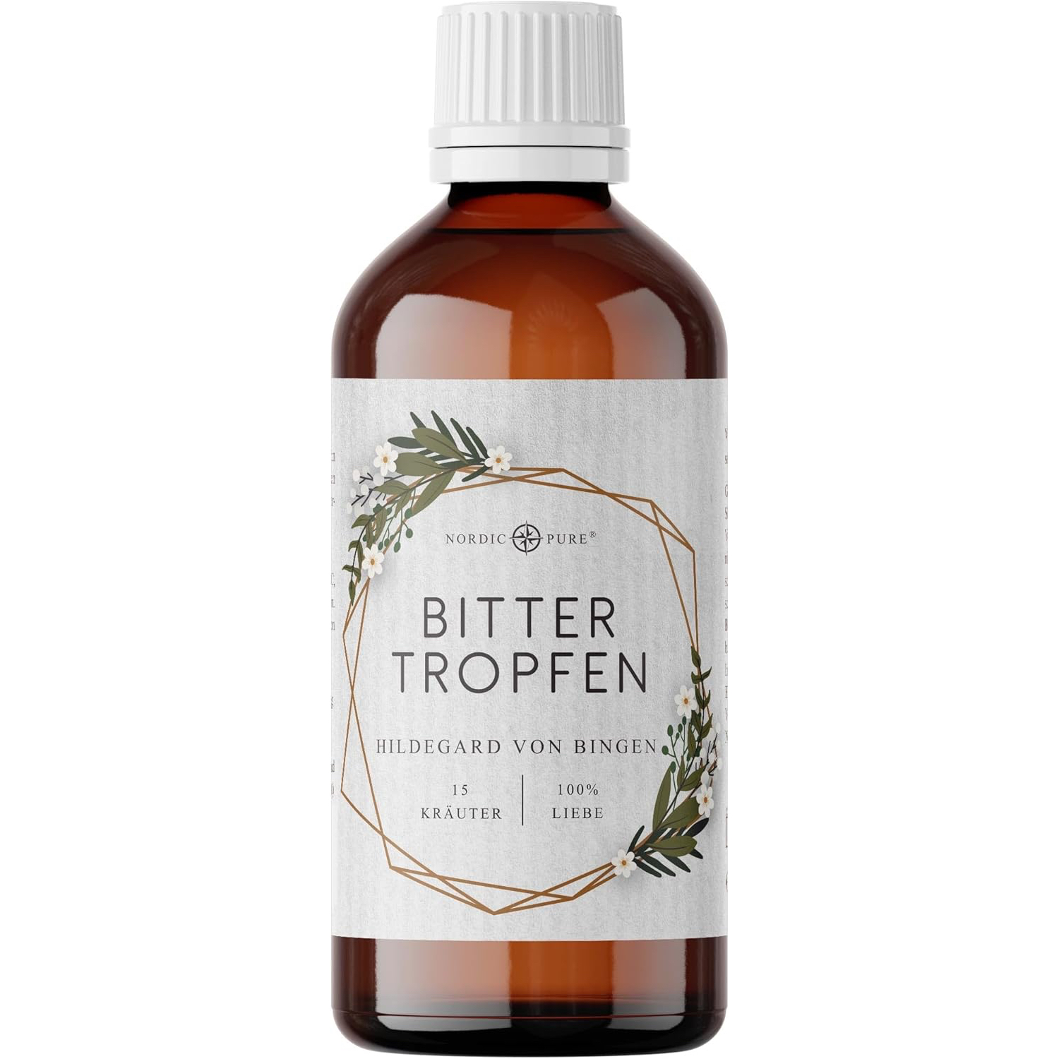 Nordic Pure Bittertropfen – 15 Kräuter nach Hildegard von Bingen