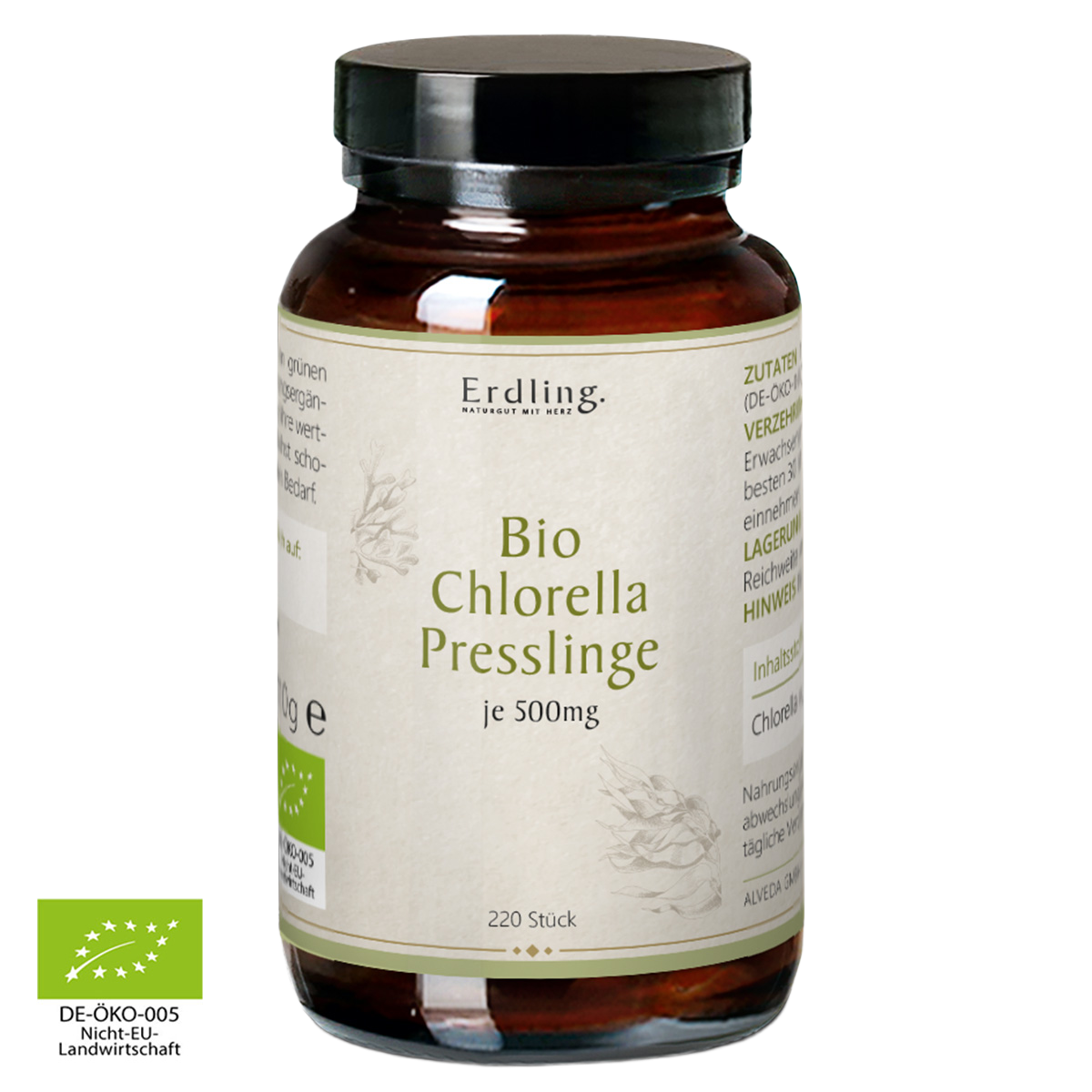 Bio Chlorella Presslinge - 220 Stück 220 Stück