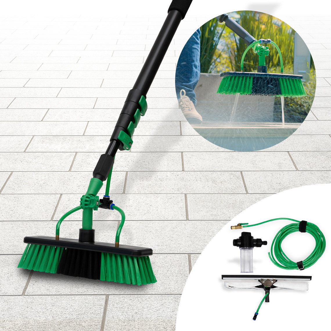 Hammersmith AquaClean Deluxe Teleskop Wasserbesen inkl. Zubehör GRATIS