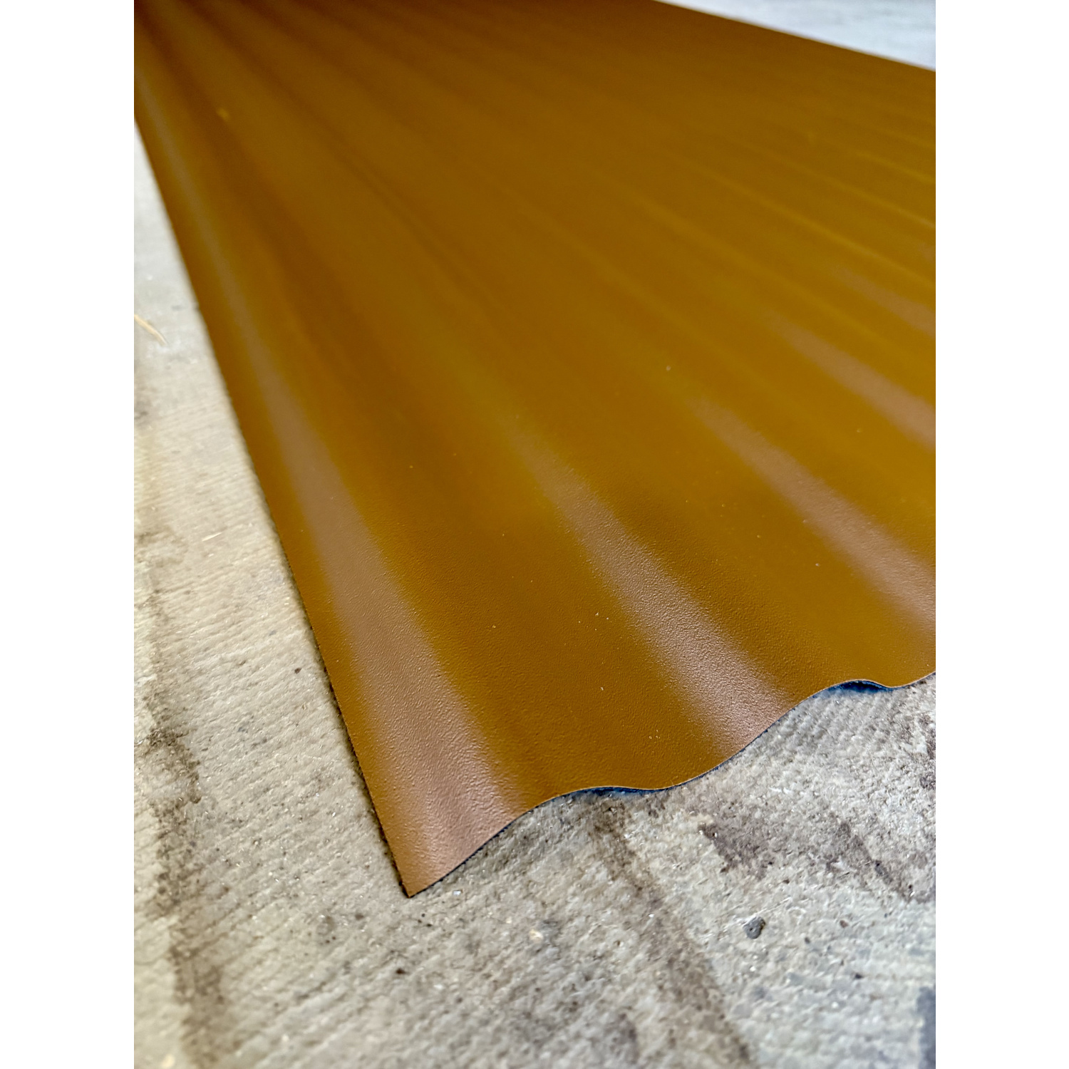 Sonderposten PVC Lichtplatte 76/18 | Sinus | PVC | Stärke 1,2 mm | Kupfer-Metallic