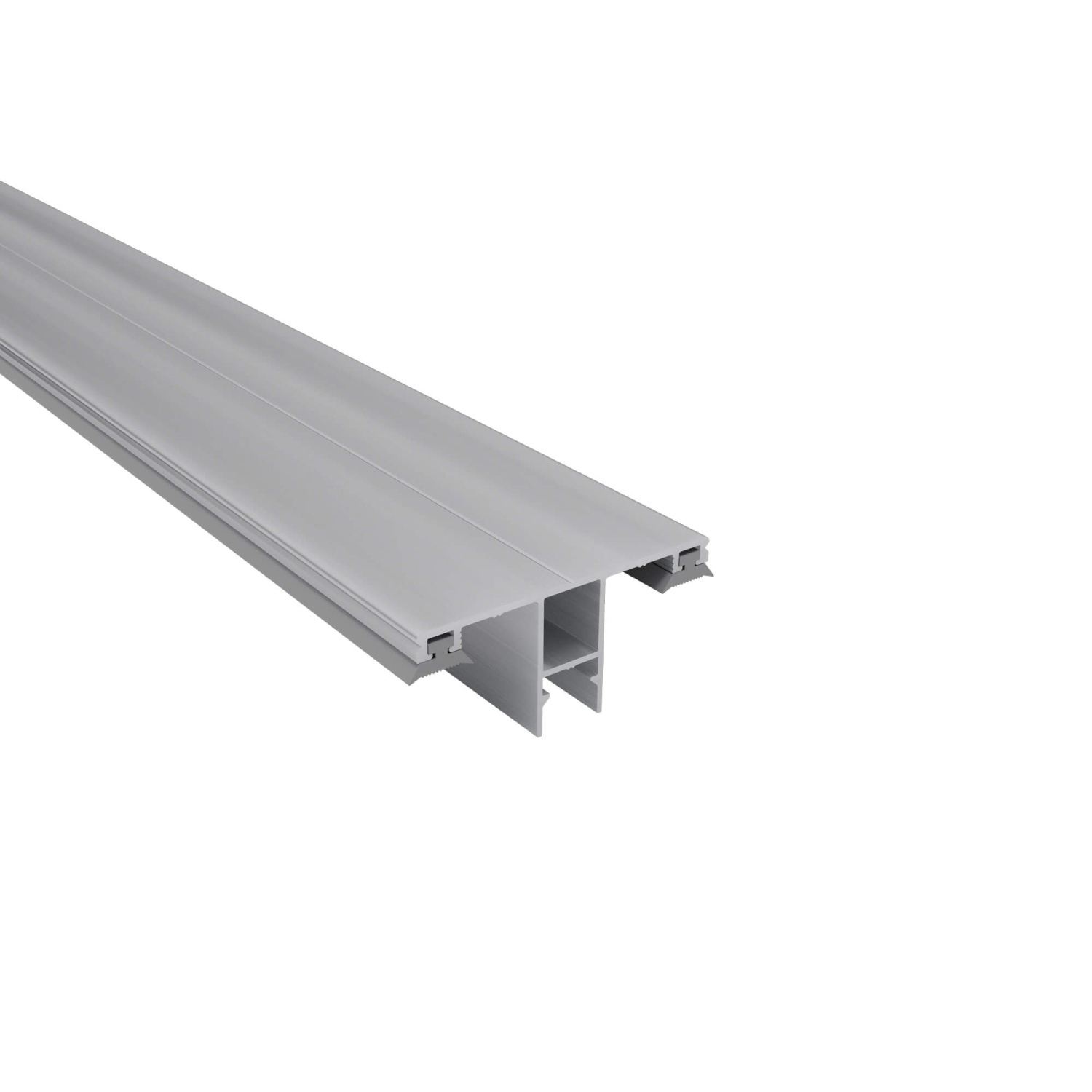 Verlegeprofil DUO Alu-Oberprofil | Mitte | Breite 60 mm | Länge 5000 mm | Für 16 mm Stegplatten