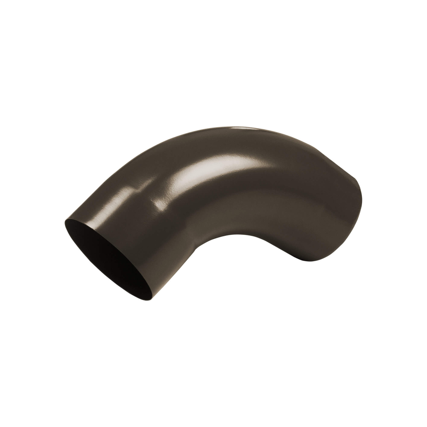 Fallrohrbogen für Plastal Metall Dachrinnen 100 mm (72°) Braun