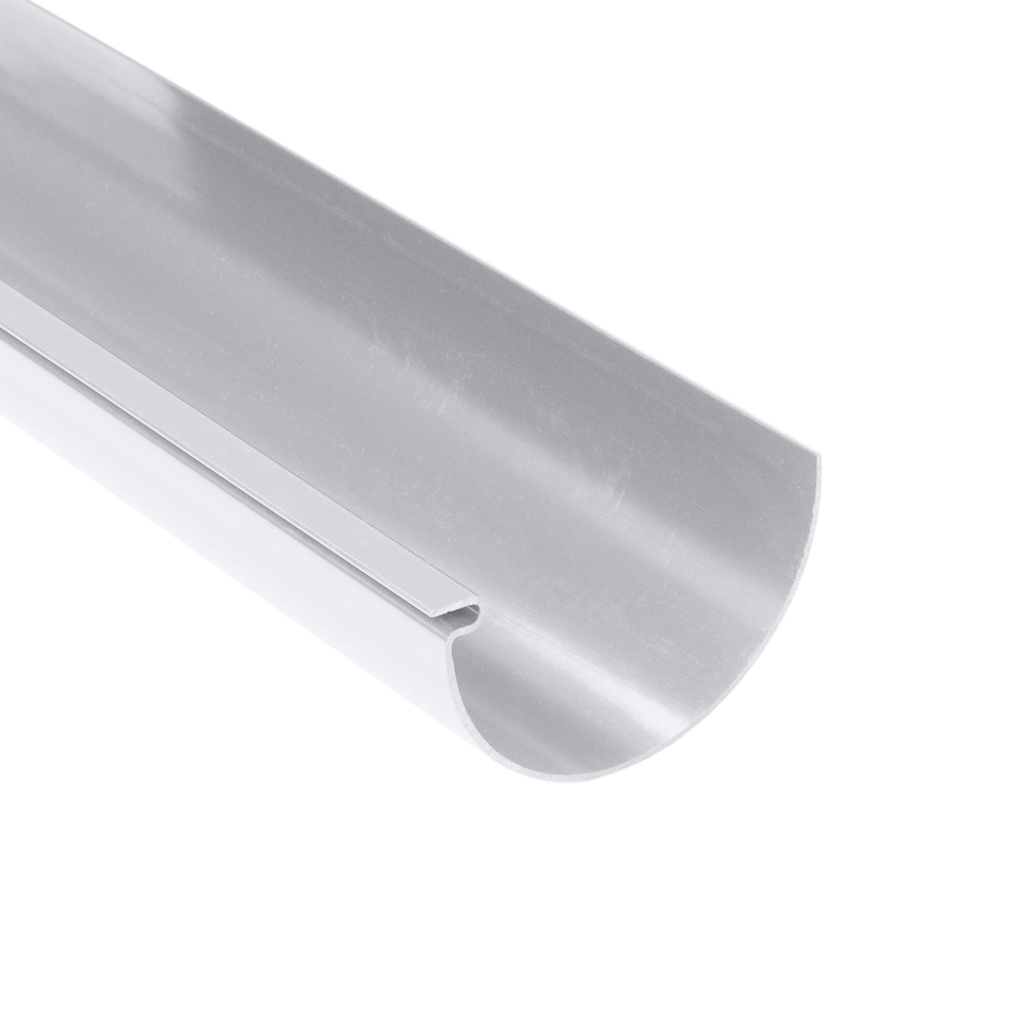 Dachrinne PVC Plastmo 125 mm 4000 mm Grau