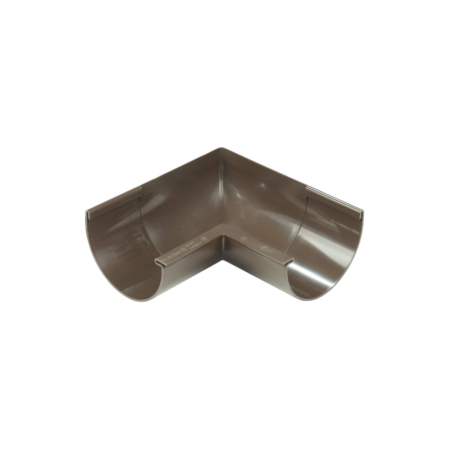 Rinneninnenwinkel für Plastmo Dachrinnen 125 mm Braun