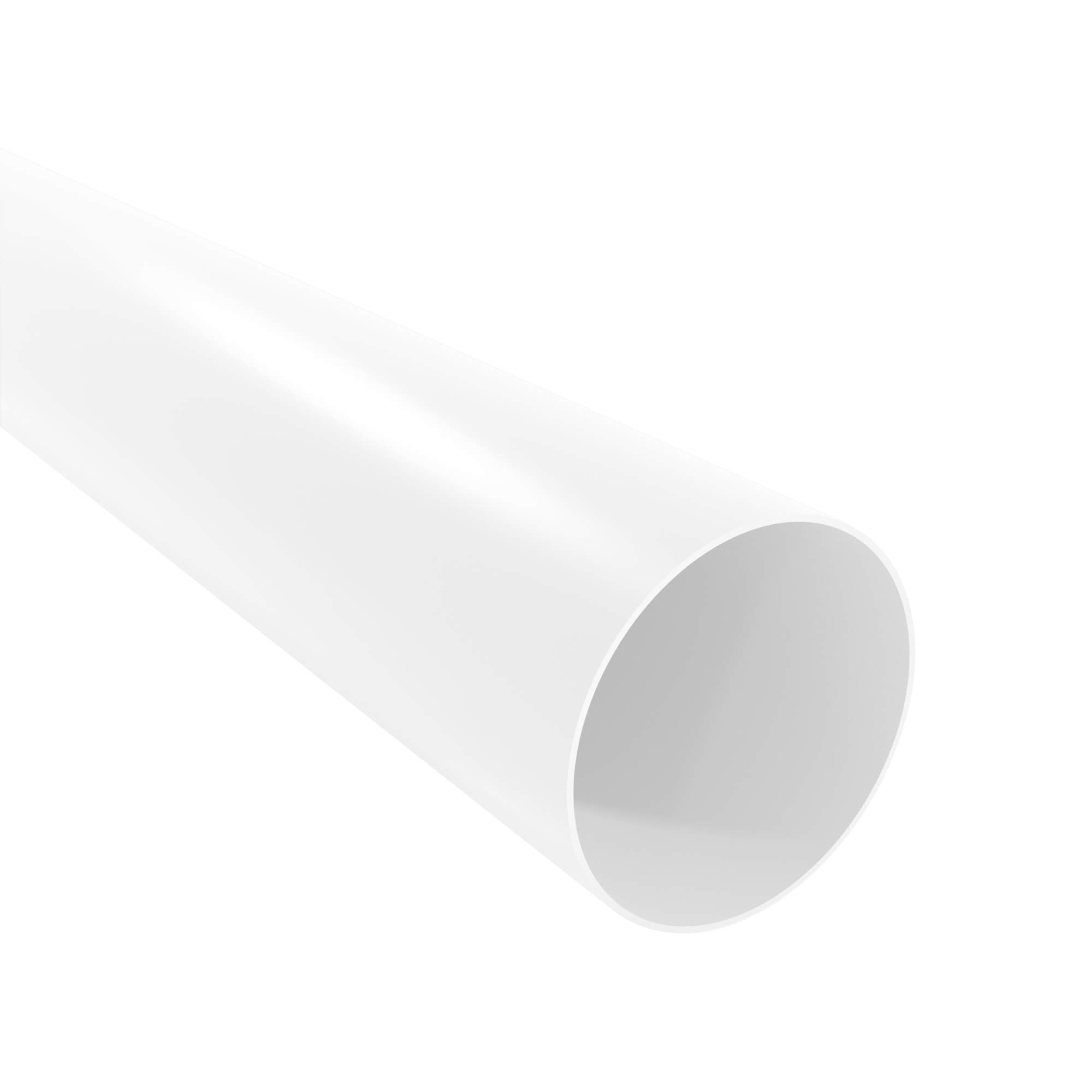 Regenfallrohr für Plastmo PVC Dachrinnen 110 mm 3000 mm Weiß