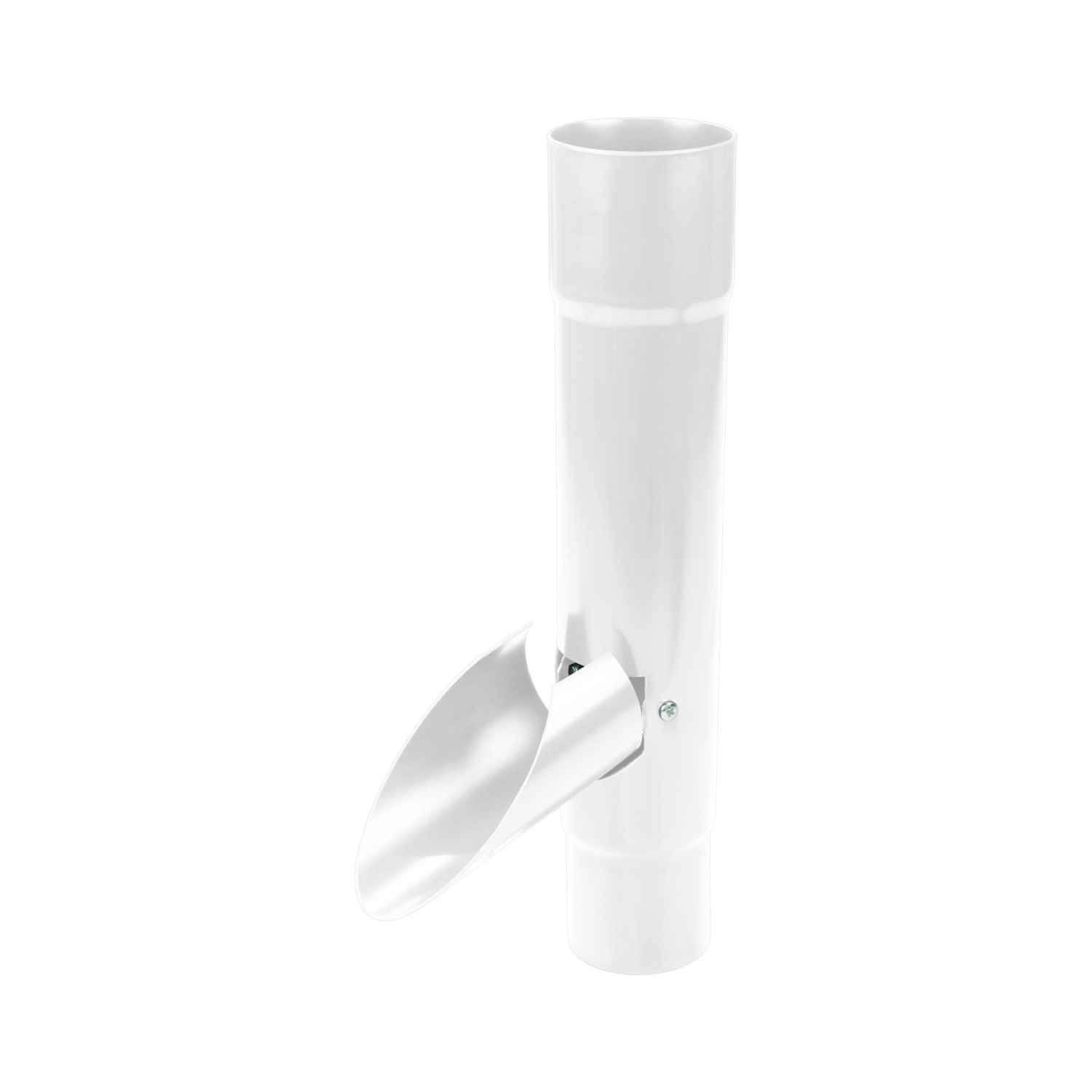 Regenwasserfänger für Plastmo PVC Dachrinnen 110 mm Weiß