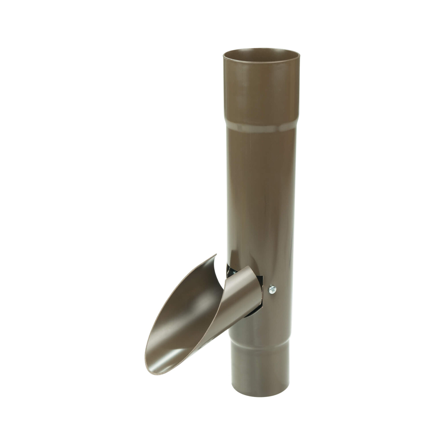 Regenwasserfänger für Plastmo PVC Dachrinnen 110 mm Braun