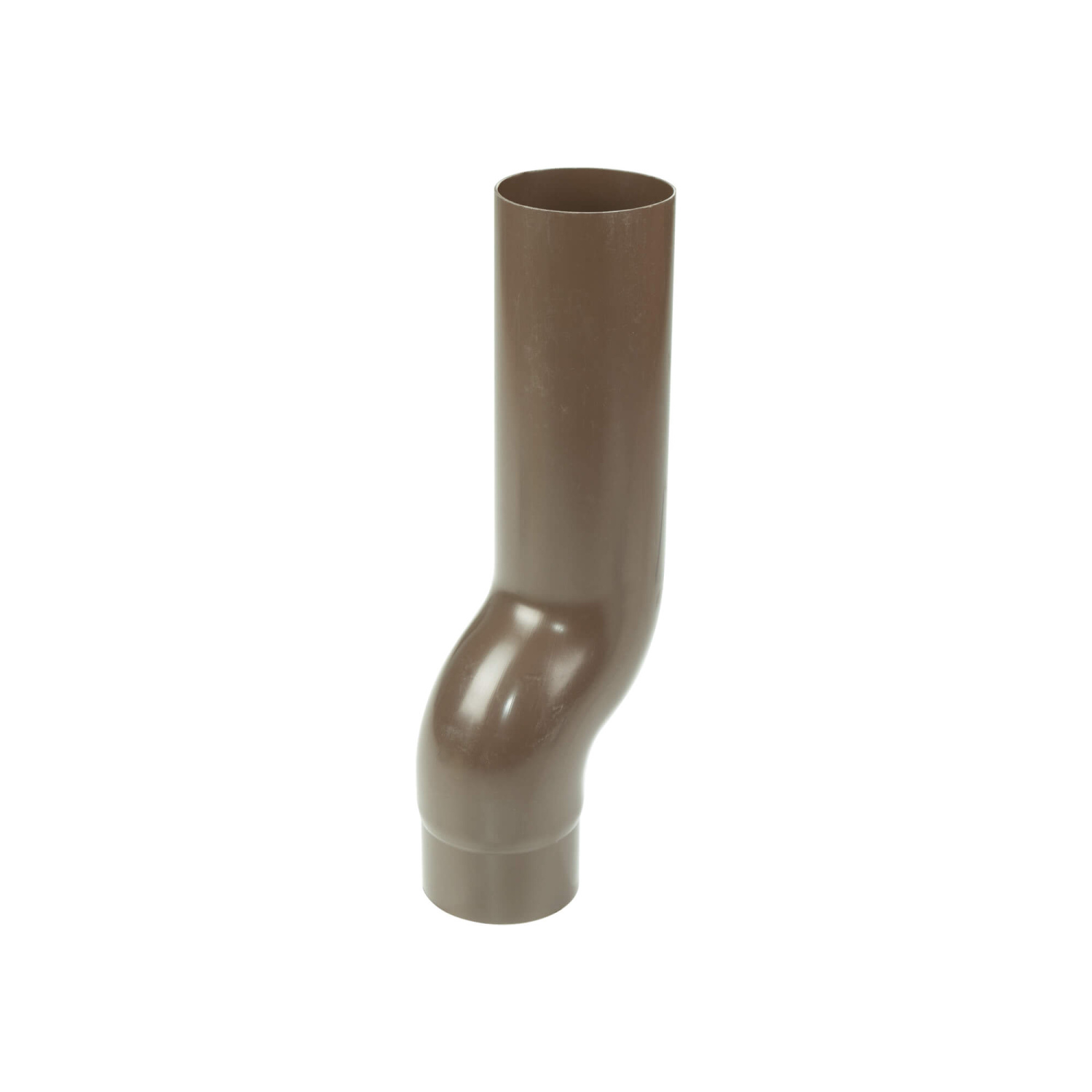 Sockelknie für Plastmo PVC Dachrinnen 75 mm Braun