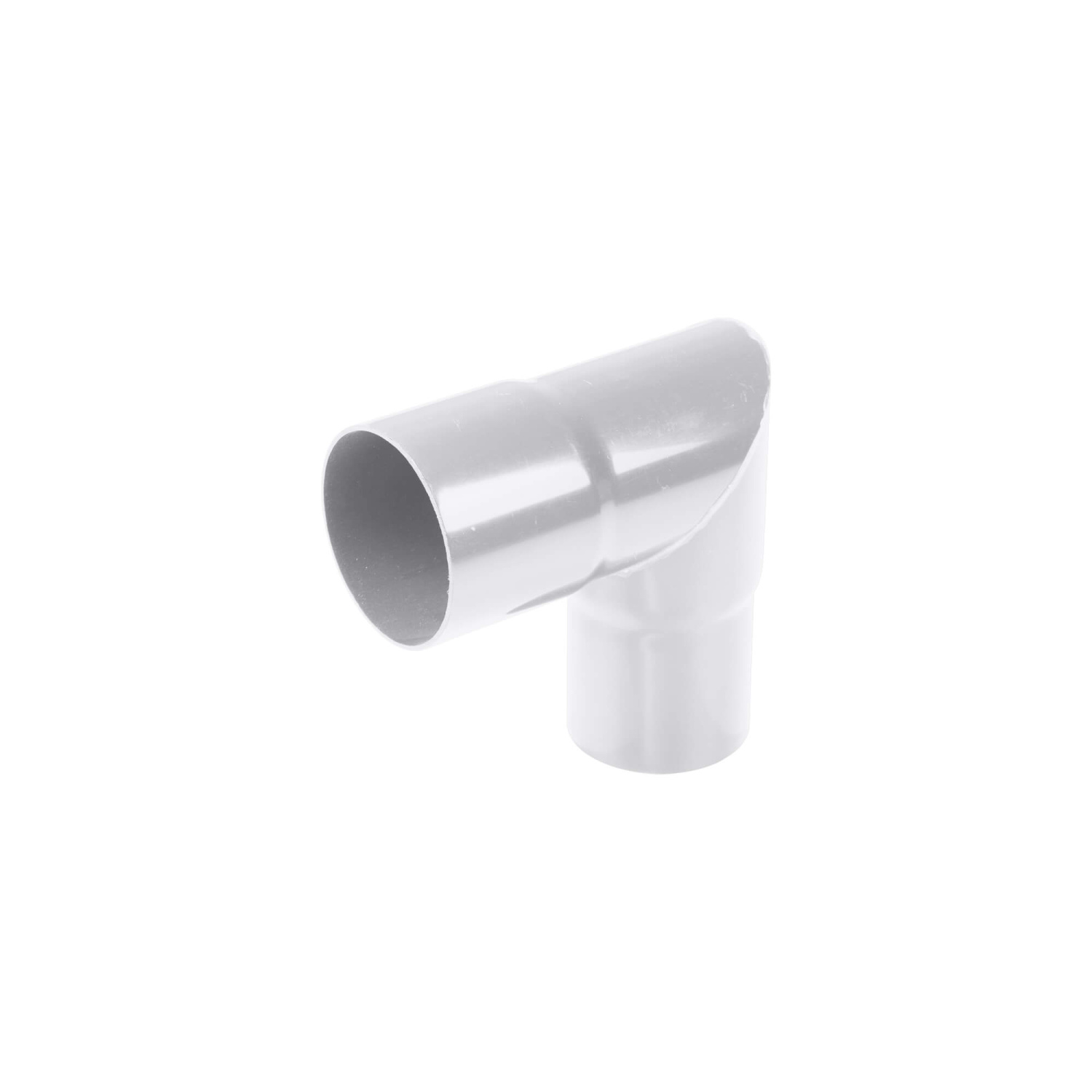 Fallrohrbogen 90° für Plastmo PVC Dachrinnen 90 mm Grau