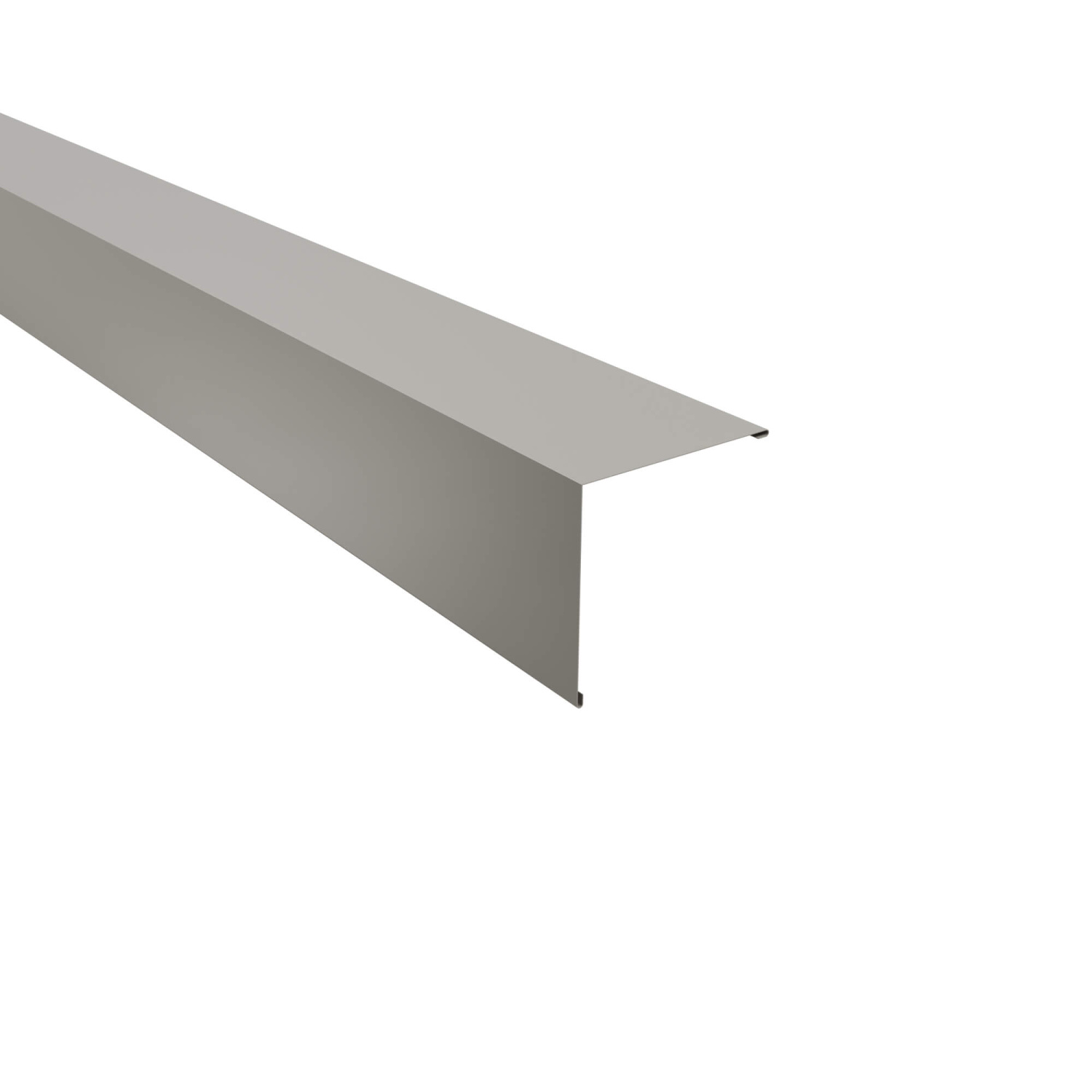 Außenecke | Beschichtung 25 µm | Stahl 0,5 mm | 140 x 140 mm glatt | RAL 9006 Weißaluminium