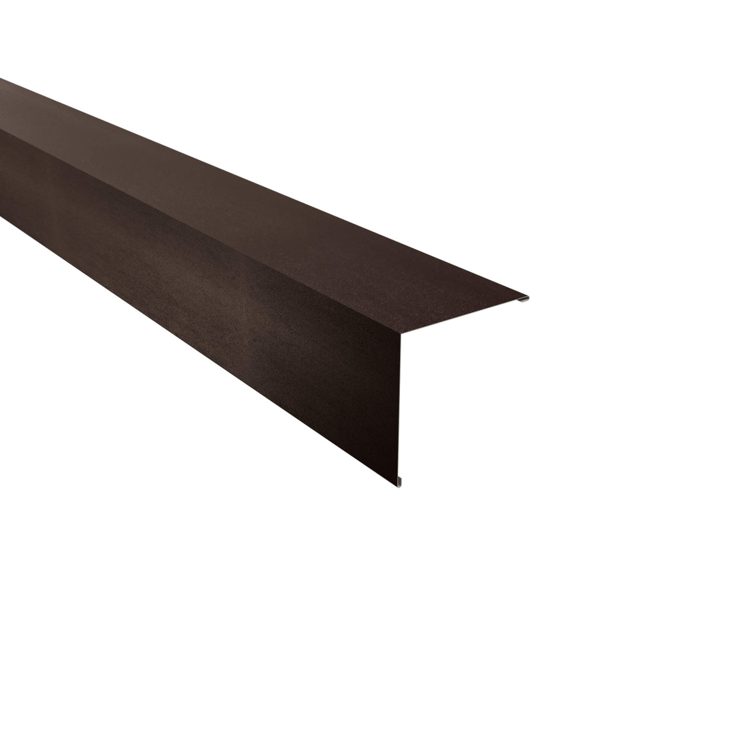 Außenecke | Beschichtung 35 µm | Stahl 0,5 mm | 140 x 140 mm glatt | RAL 8014 Dunkelbraun