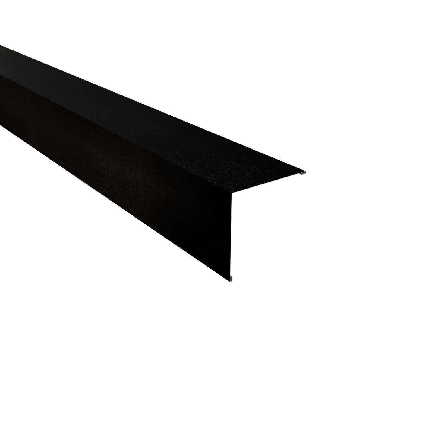 Außenecke | Beschichtung 35 µm | Stahl 0,5 mm | 140 x 140 mm glatt | RAL 9005 Schwarz