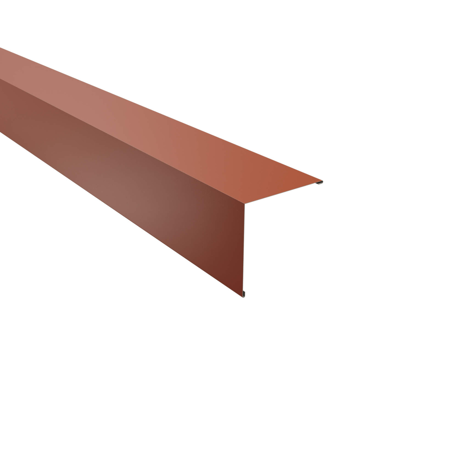 Außenecke | Beschichtung 60 µm | Stahl 0,5 mm | 140 x 140 mm glatt | RAL 8004 Kupferbraun