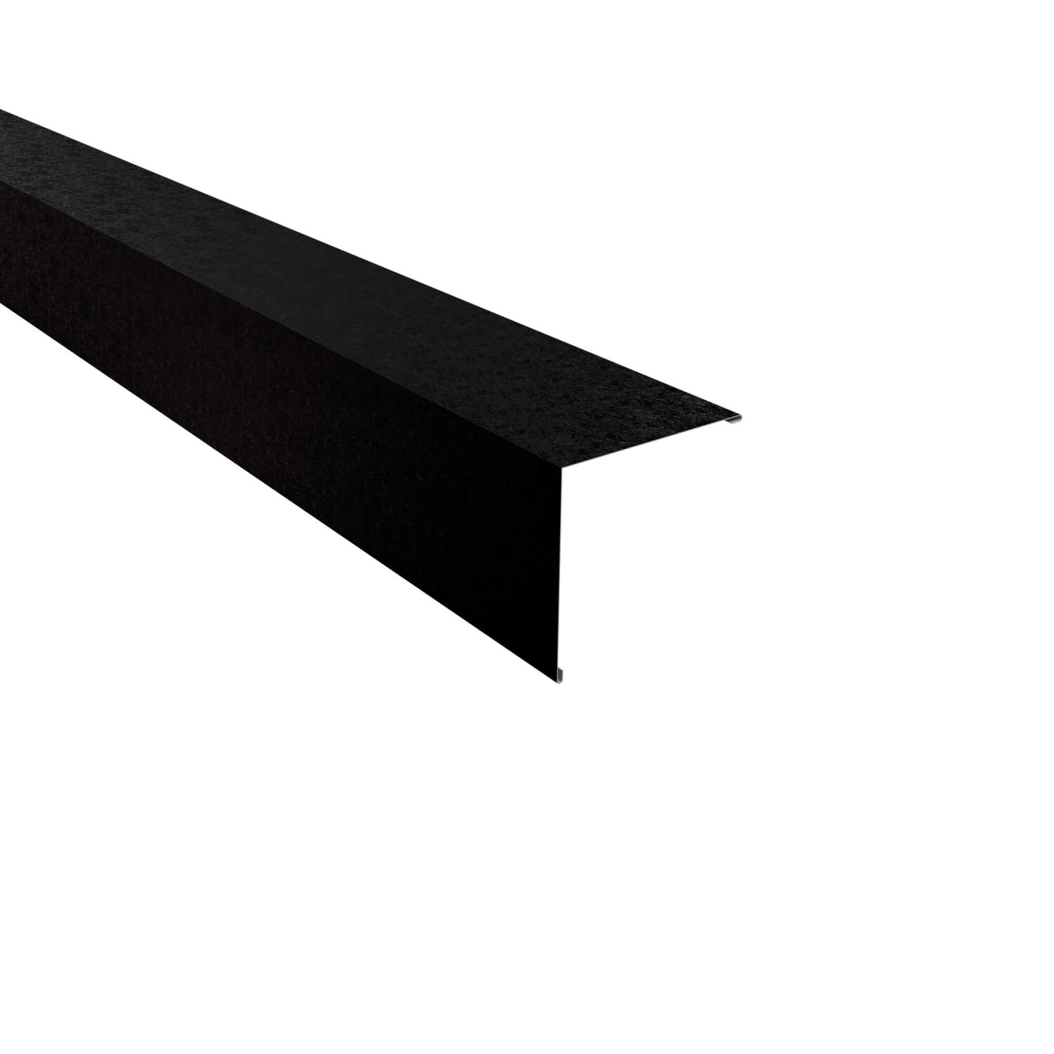 Außenecke | Beschichtung 80 µm | Stahl 0,5 mm | 140 x 140 mm glatt | RAL 9005 Schwarz