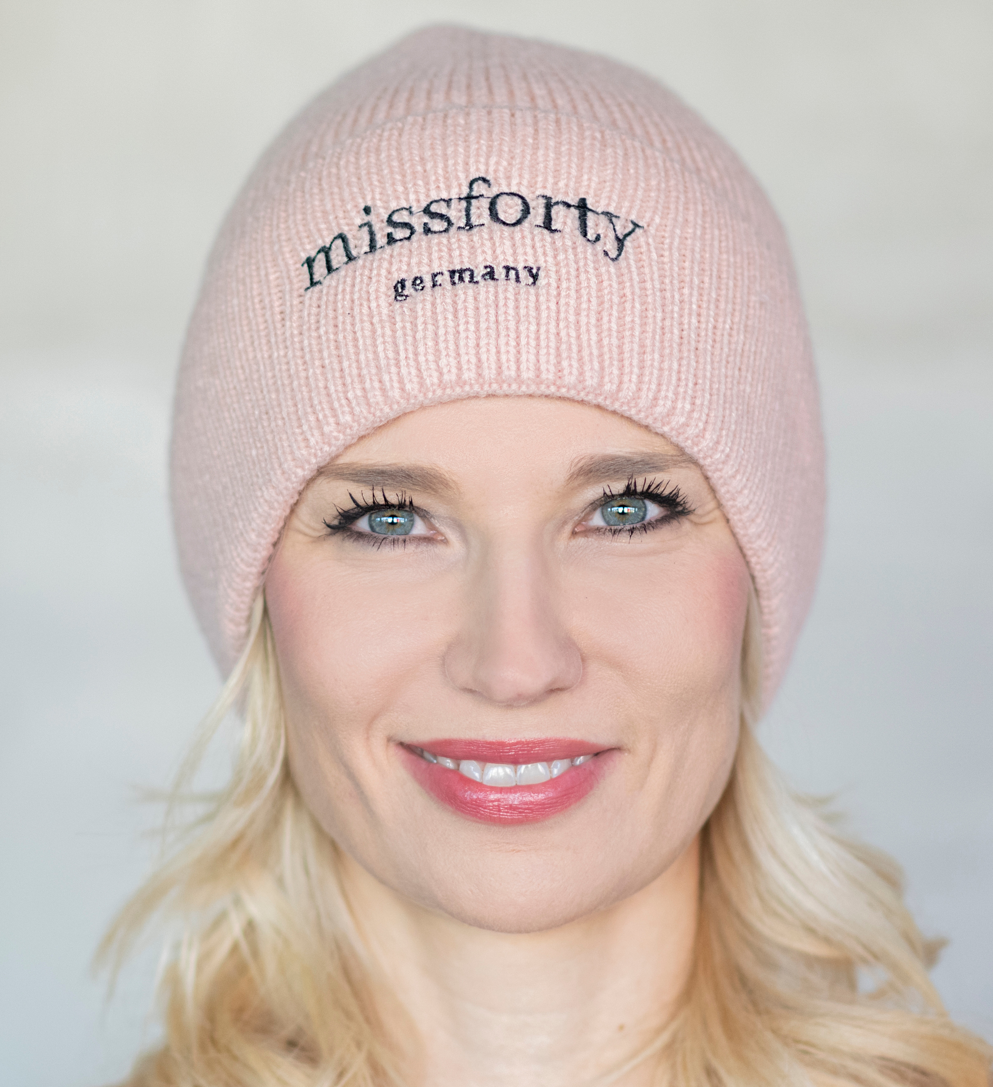 Winter Mütze warme Strickmütze Wintermütze Beanie rosa weich missforty germany