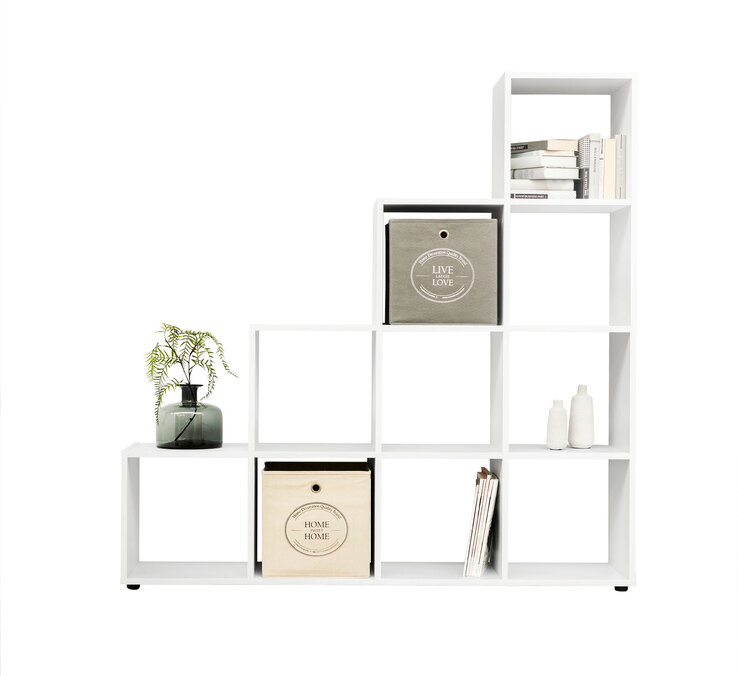 Raumteiler Bergamo 2 Weiß 155 x 156 x 33 cm