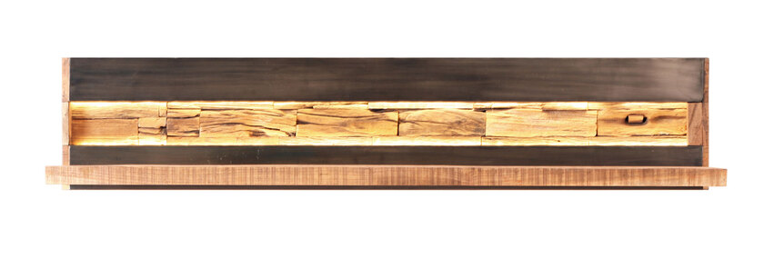 Wandboard Hawk 145 x 30 x 24 cm Akazienholz