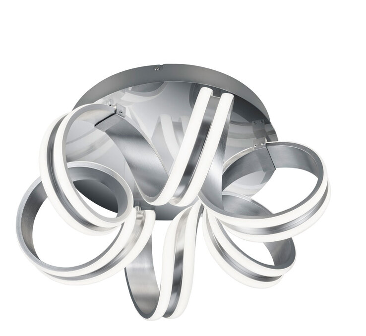 Carrera Deckenleuchte grau 62501010, D/H: 45/22 cm, Metall