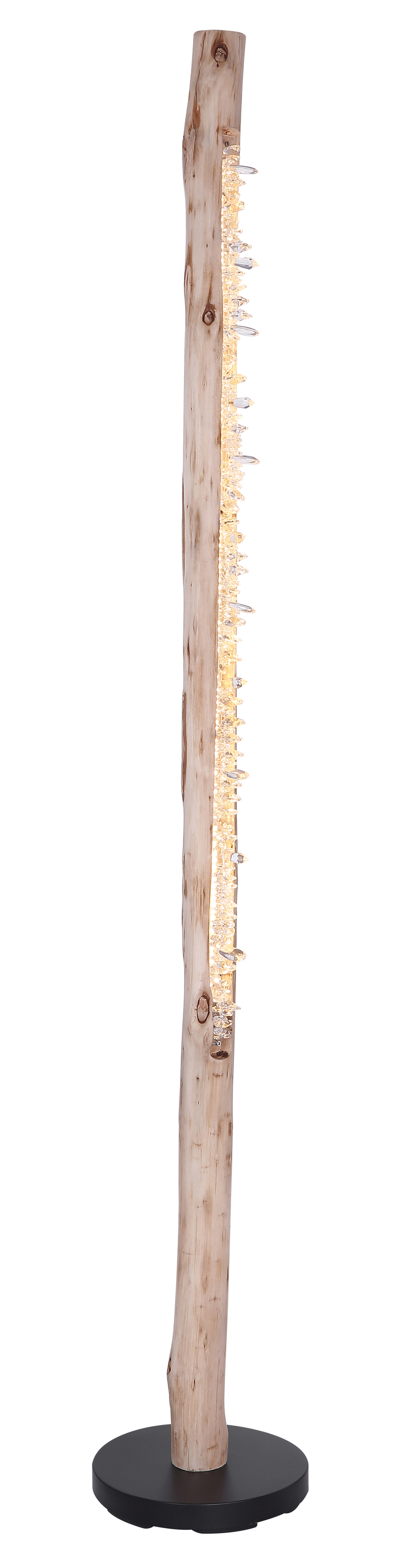 GLOBO LED Stehlampe Felicitas schwarz /Holz 23x23 H151cm