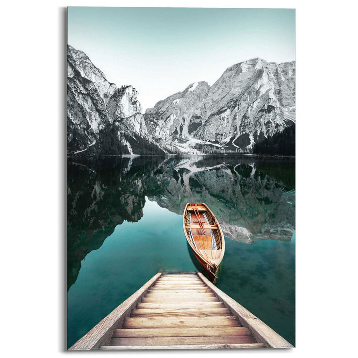 Reinders! Wandbild 60x90 cm Berg See Rocky Mountain 60 x 90 cm Dekopanel