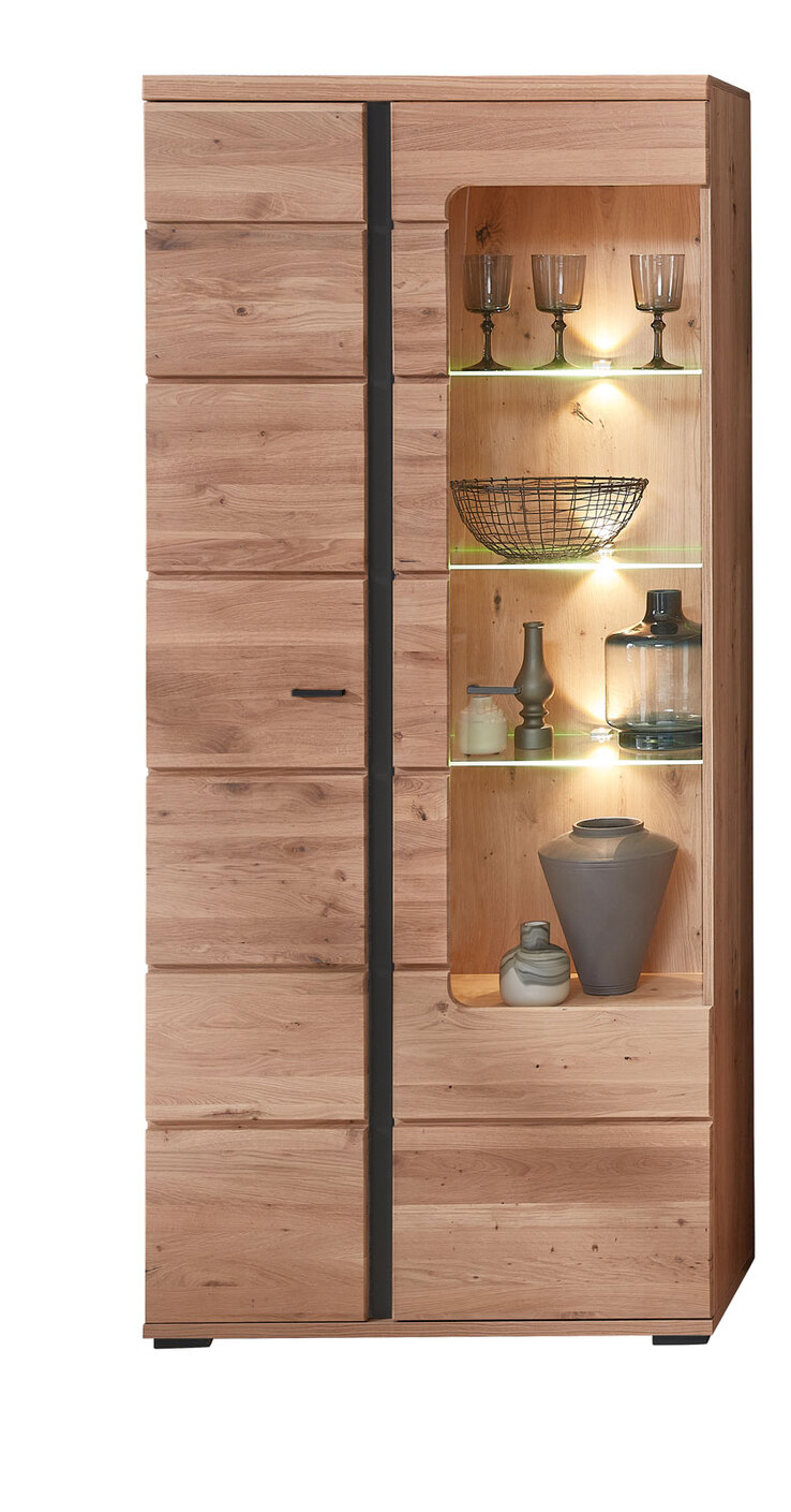 Vitrine Sonos II Front Altesche massiv 90x203x38 cm