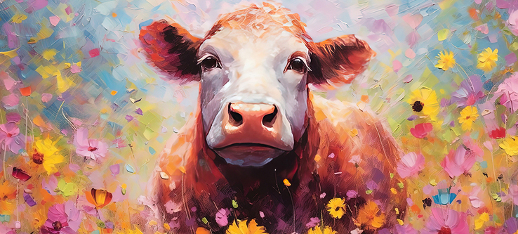 Kunstdruck auf Keilrahmen KUH 200x90cm