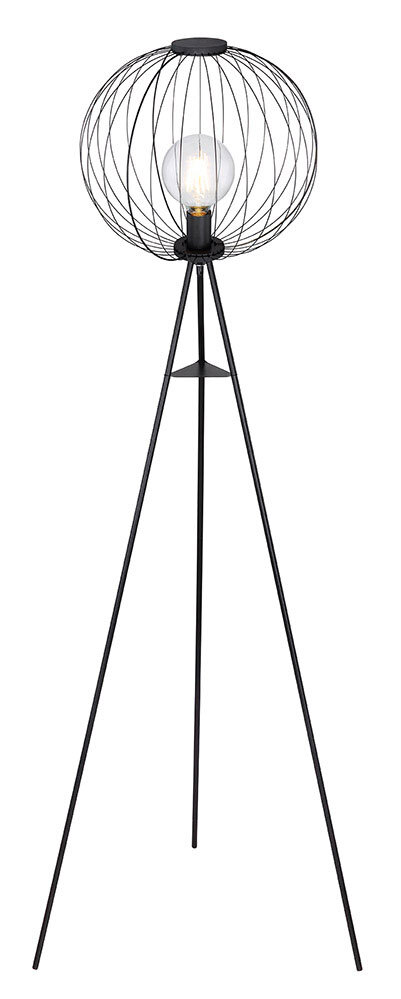 ROZA Stehlampe, schwarz 14013S, D/H: 69 x 163,5 cm, Metall