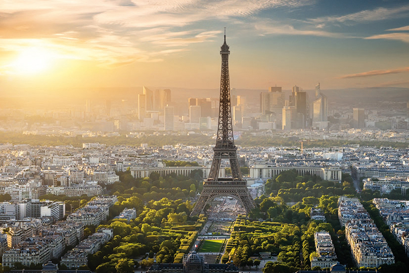 Kunstdruck auf Keilrahmen EIFELTURM 90X60CM