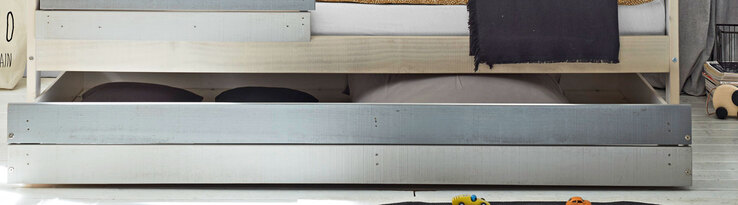 Tandemliege für Hausbett Wood Beige/Grau